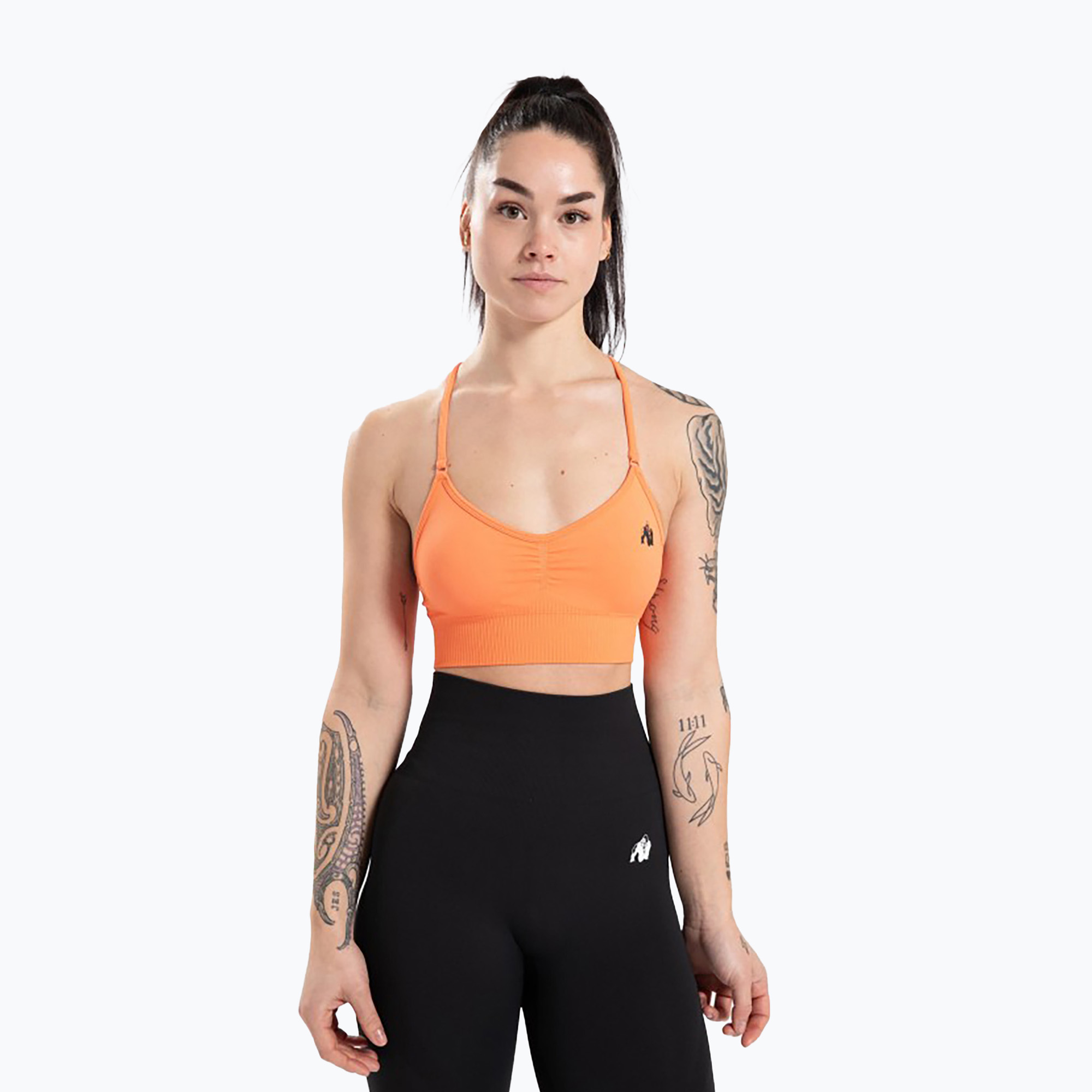 Biustonosz treningowy Gorilla Wear Olivia Sports Bra orange 