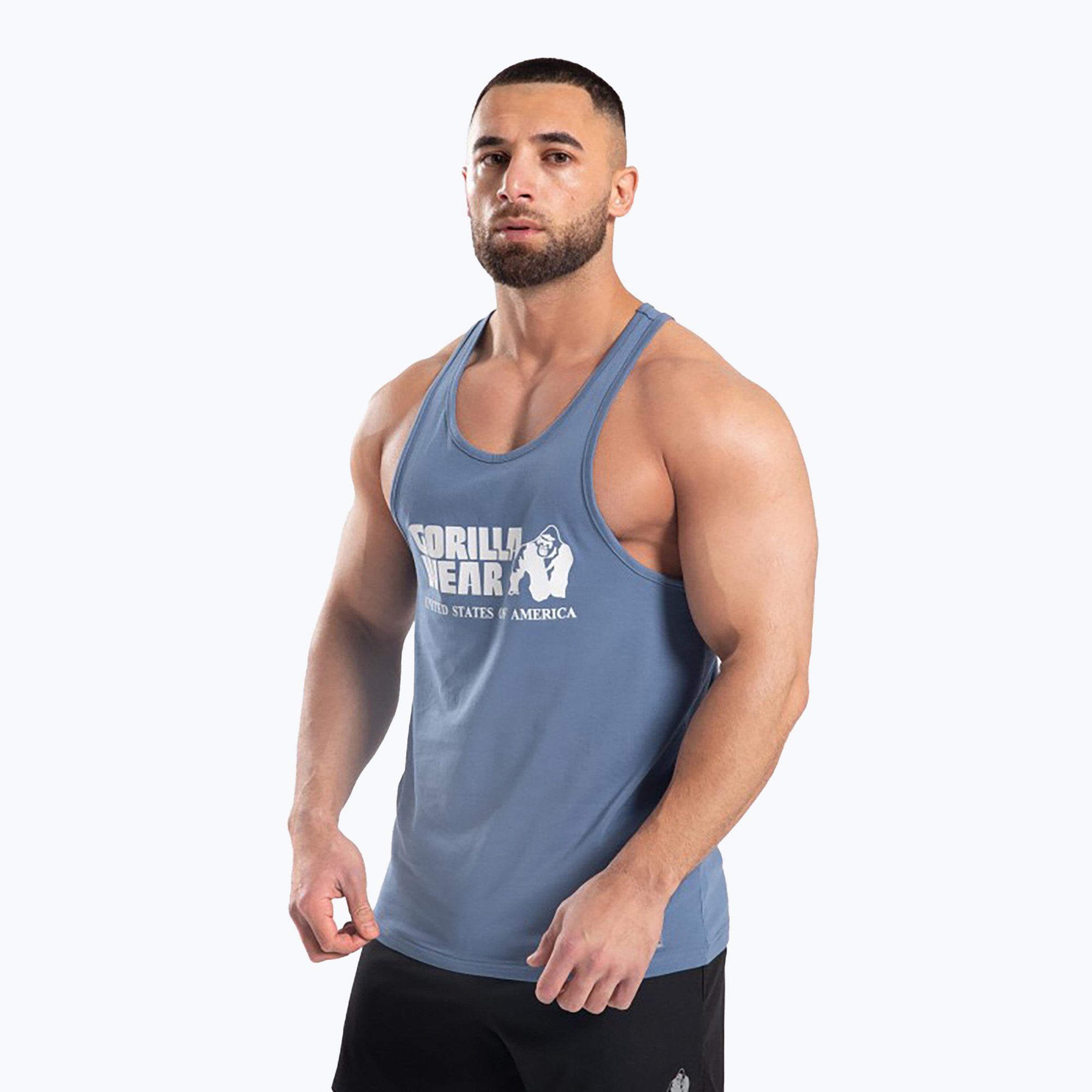 Koszulka treningowa męska Gorilla Wear Classic coronet blue 