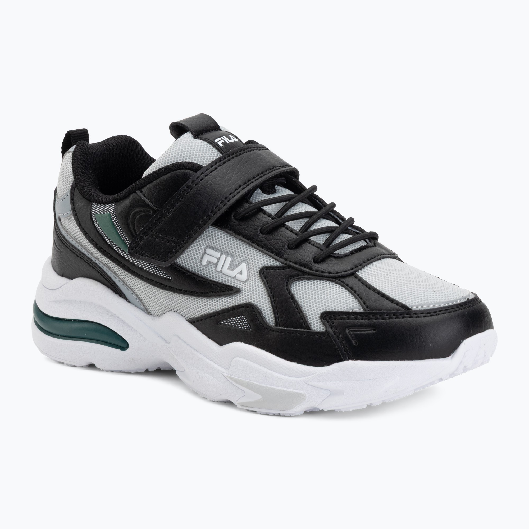 Buty dziecięce FILA Madrun Velcro black/posy green