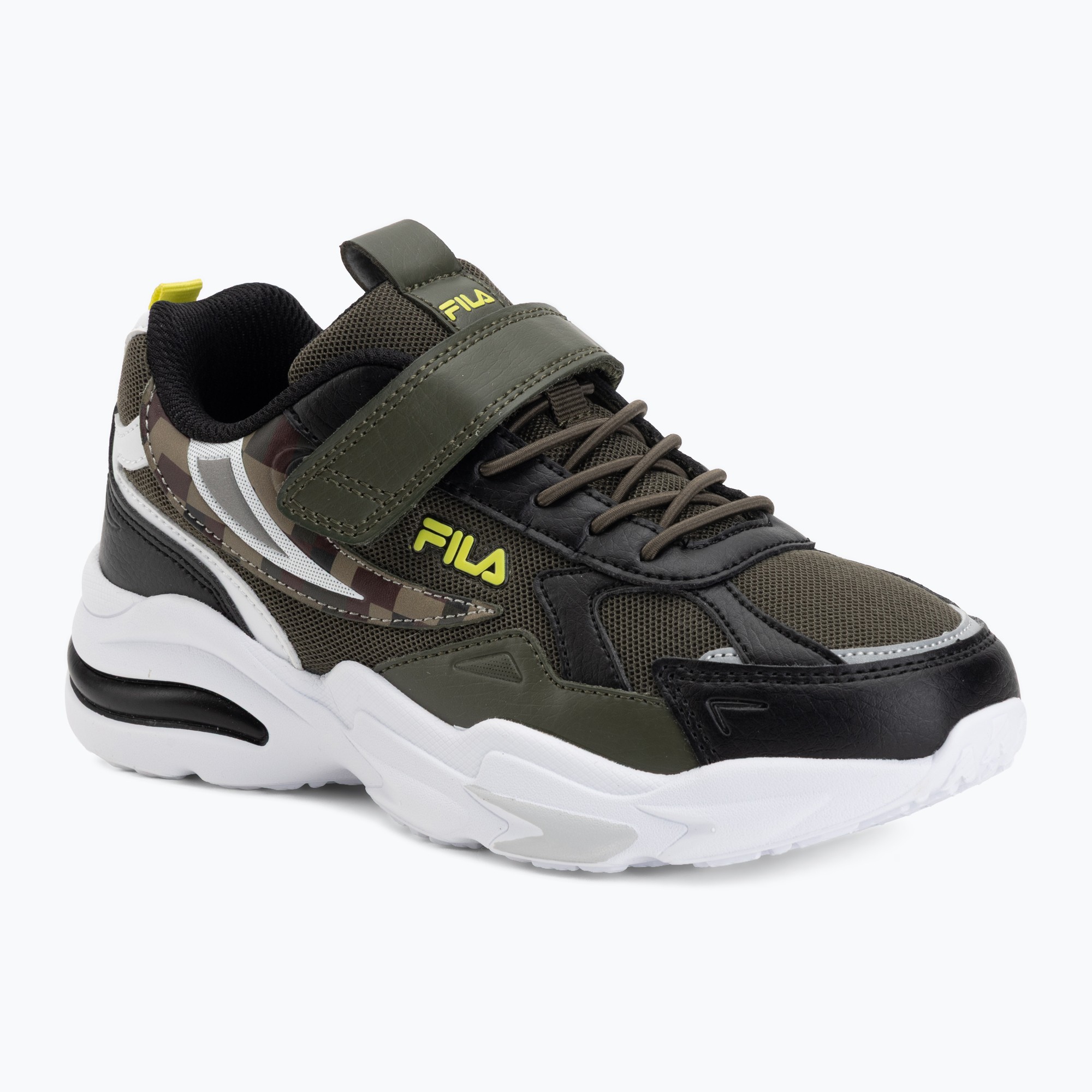 Buty dziecięce FILA Madrun Velcro olive night 