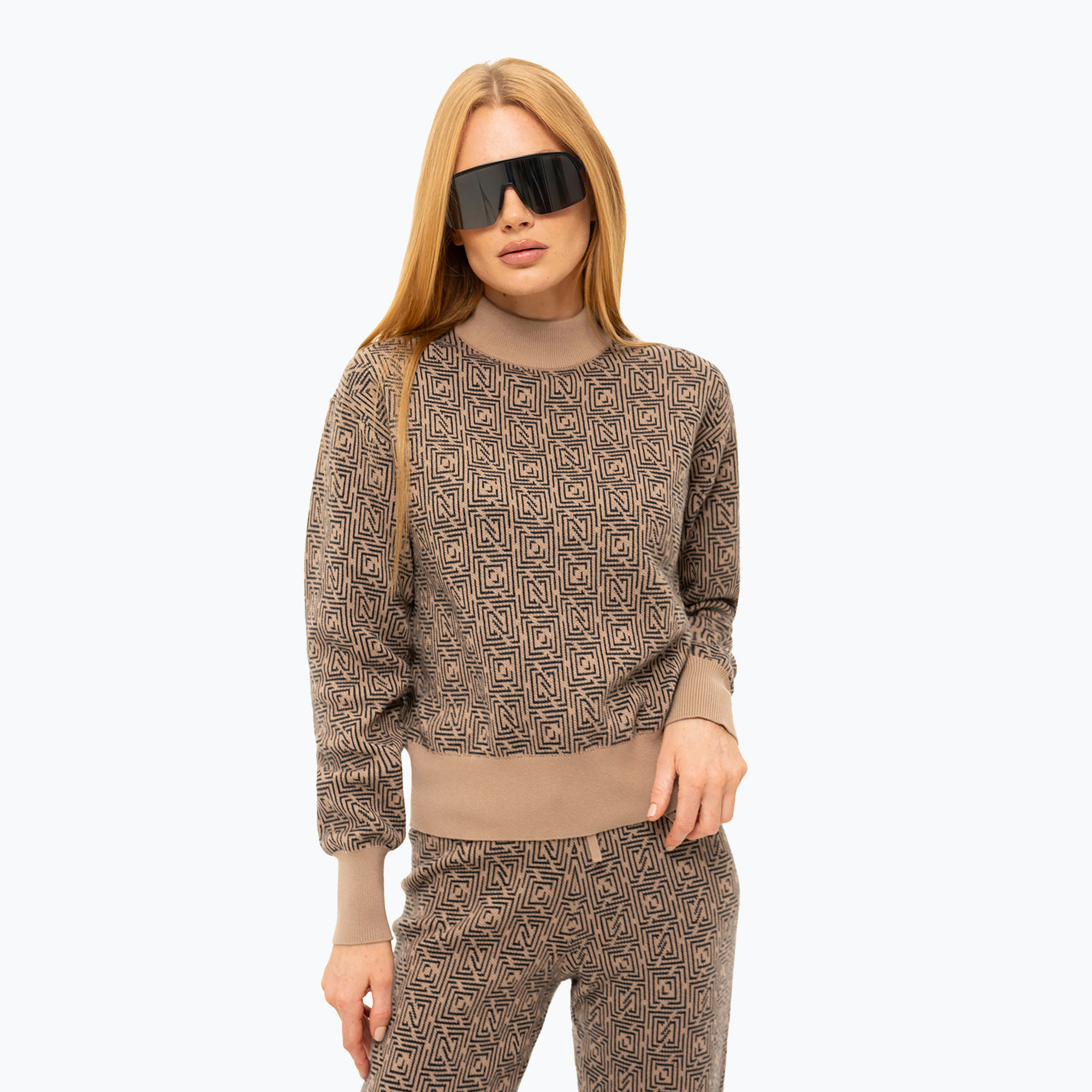 Bluza narciarska damska Nikkie Narrows Pull camel