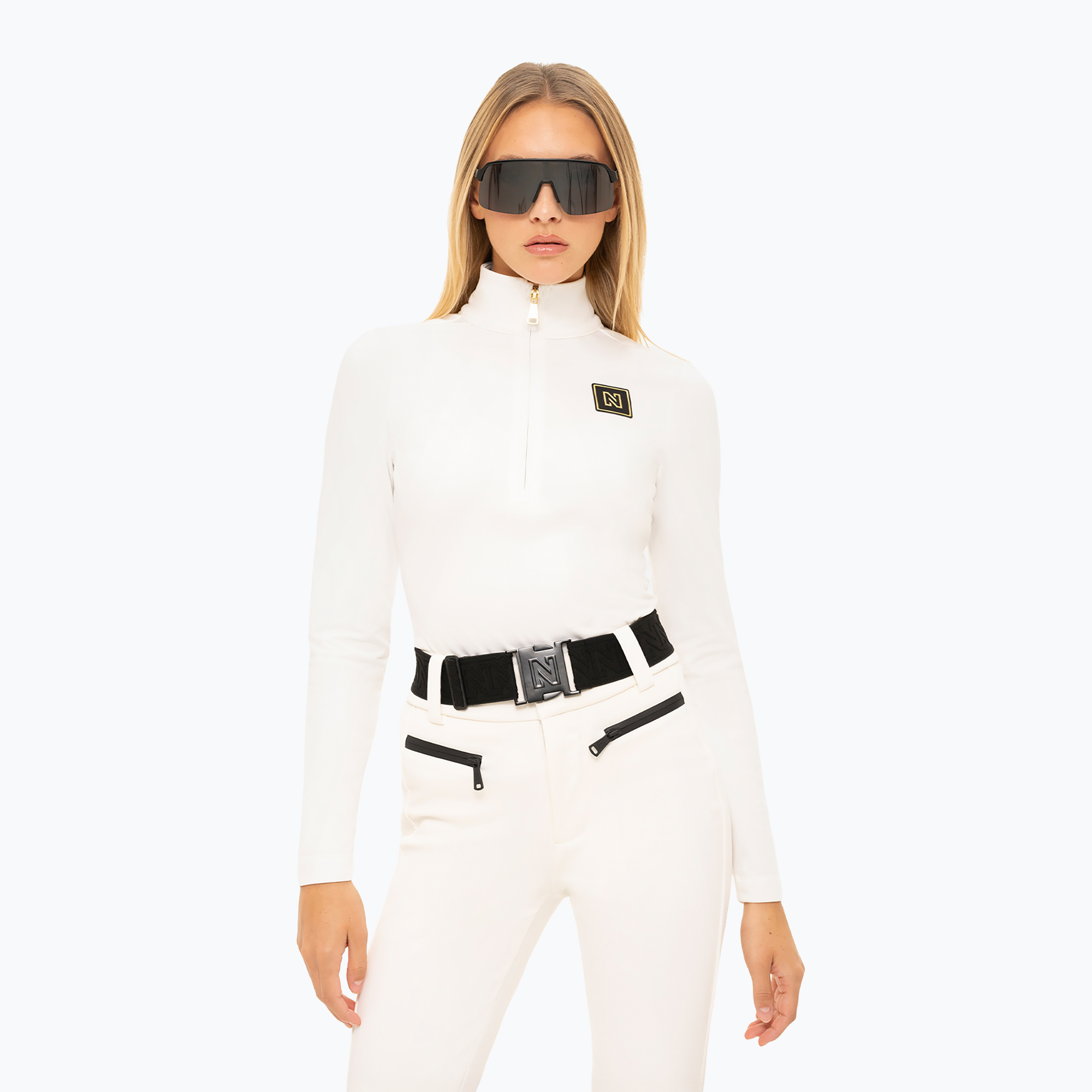 Damen Ski-Pullover Nikkie Nantes Ski Pully star white