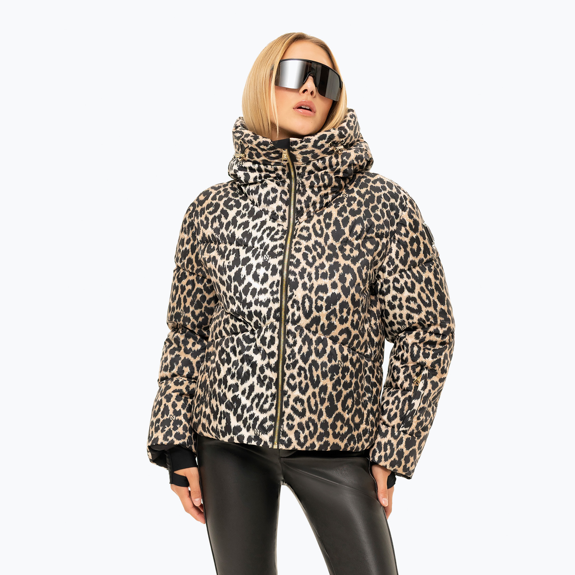 Női sídzseki Nikkie Newport Leopard hummus (Newport Leopard N 4-212 2507)