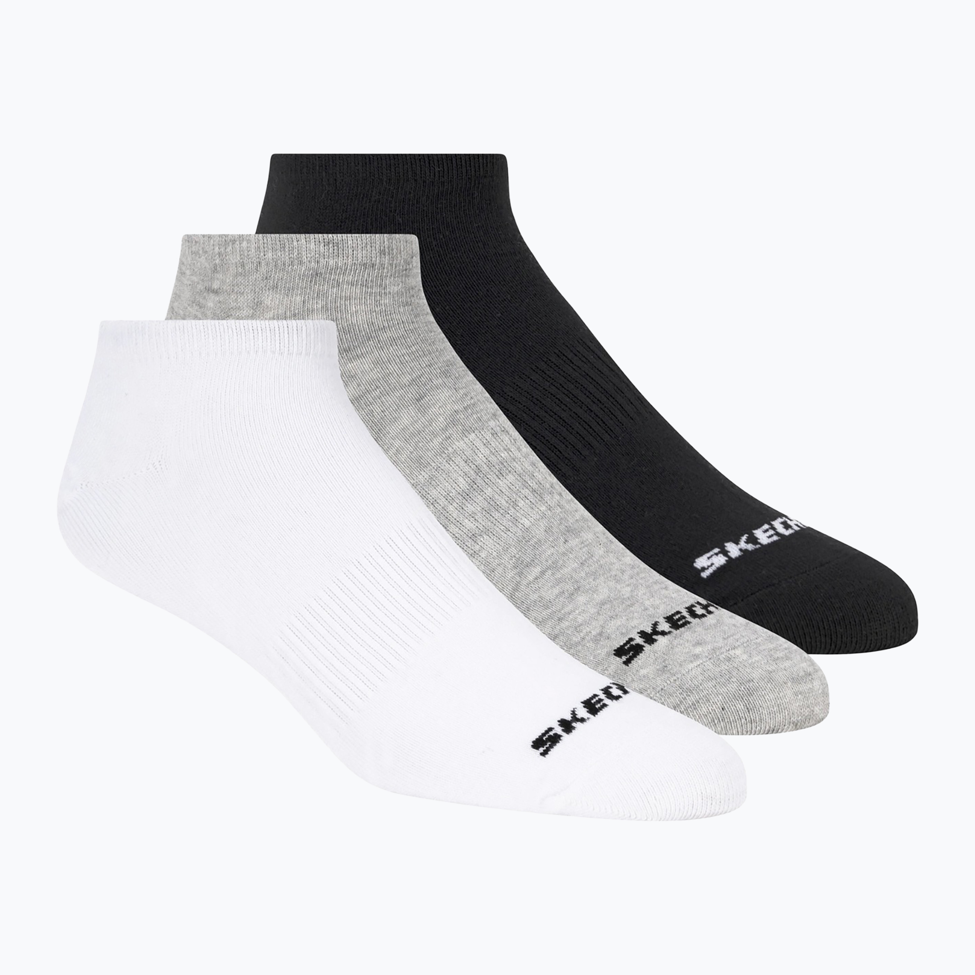 Чорапи SKECHERS Non Terry No Show 3 pack white/black