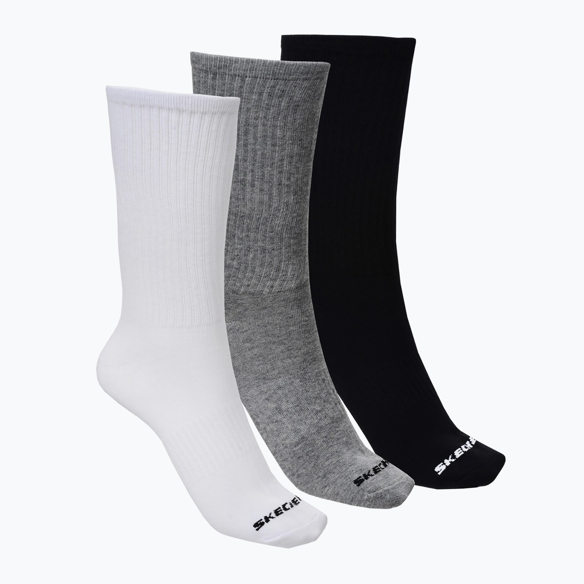 Чорапи SKECHERS Non Tery Crew Arch Support 3 pack white/black
