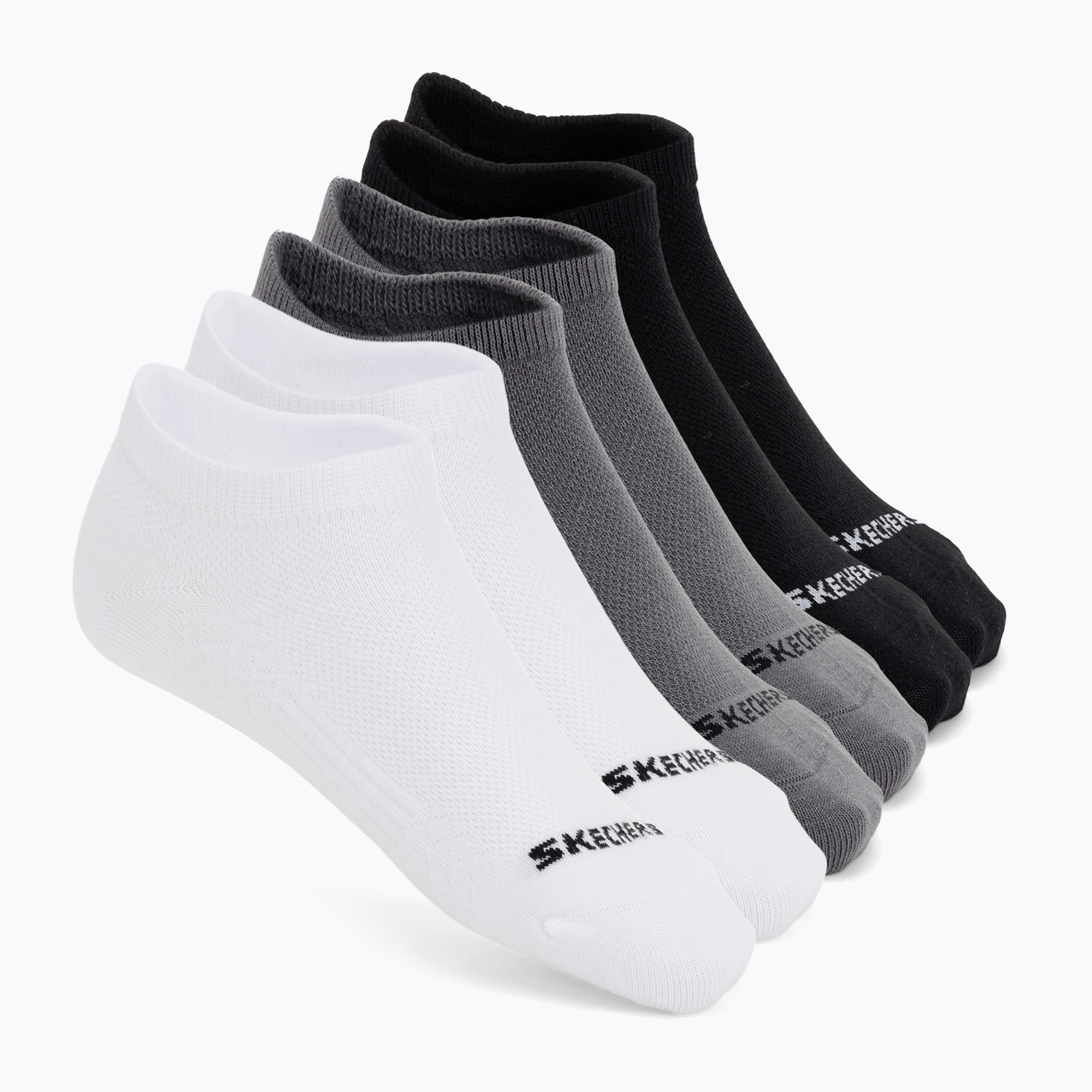 Чорапи SKECHERS Non Terry Low Cut white/grey