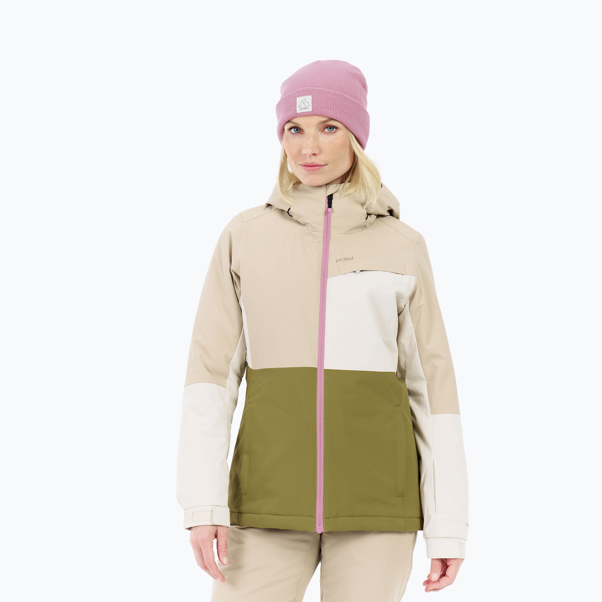 Дамско яке за сноуборд Protest PRTSina willow green