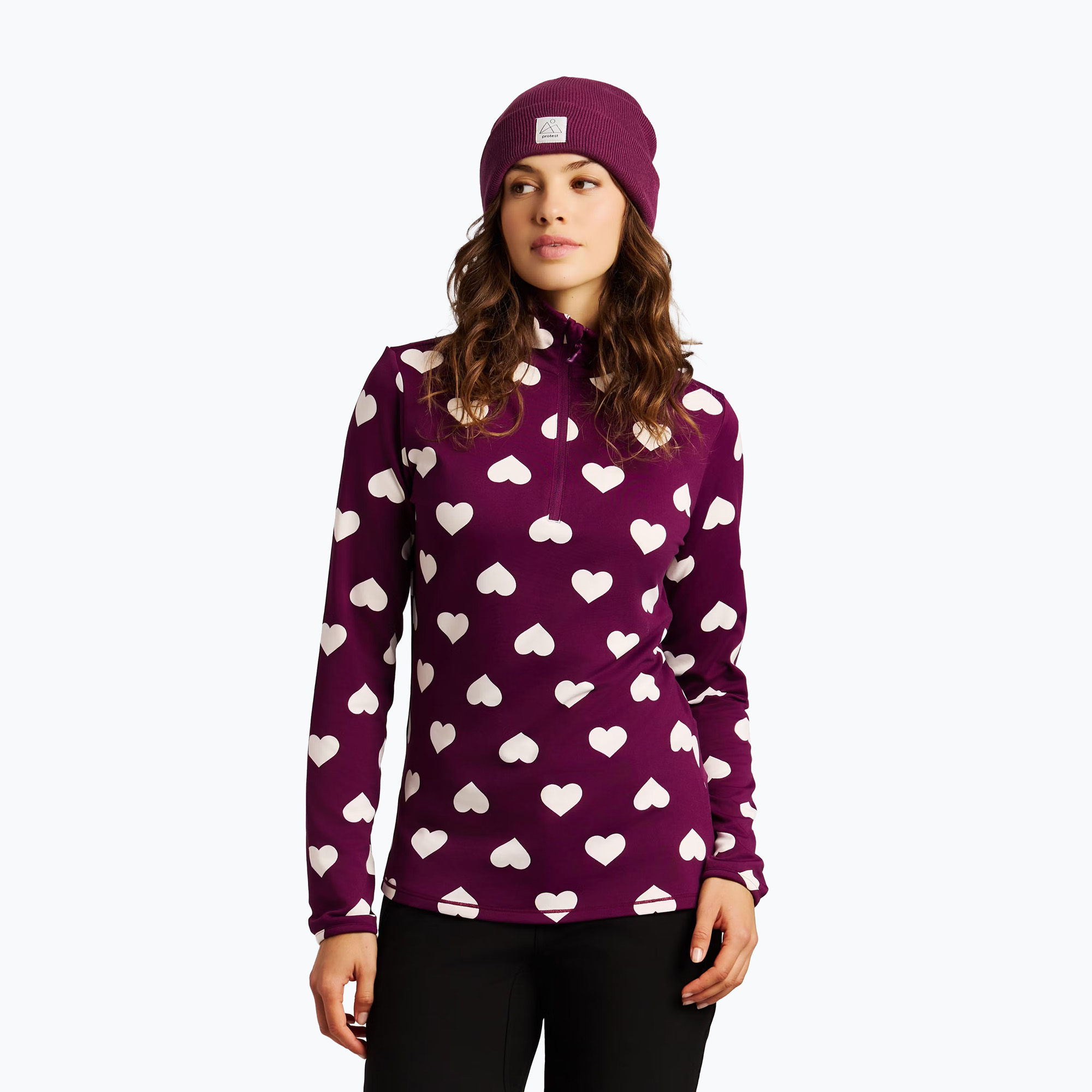 Bluza polarowa damska Protest PRTSwana 1/4 Zip Active current purple | WYSYŁKA W 24H | 30 DNI NA ZWROT