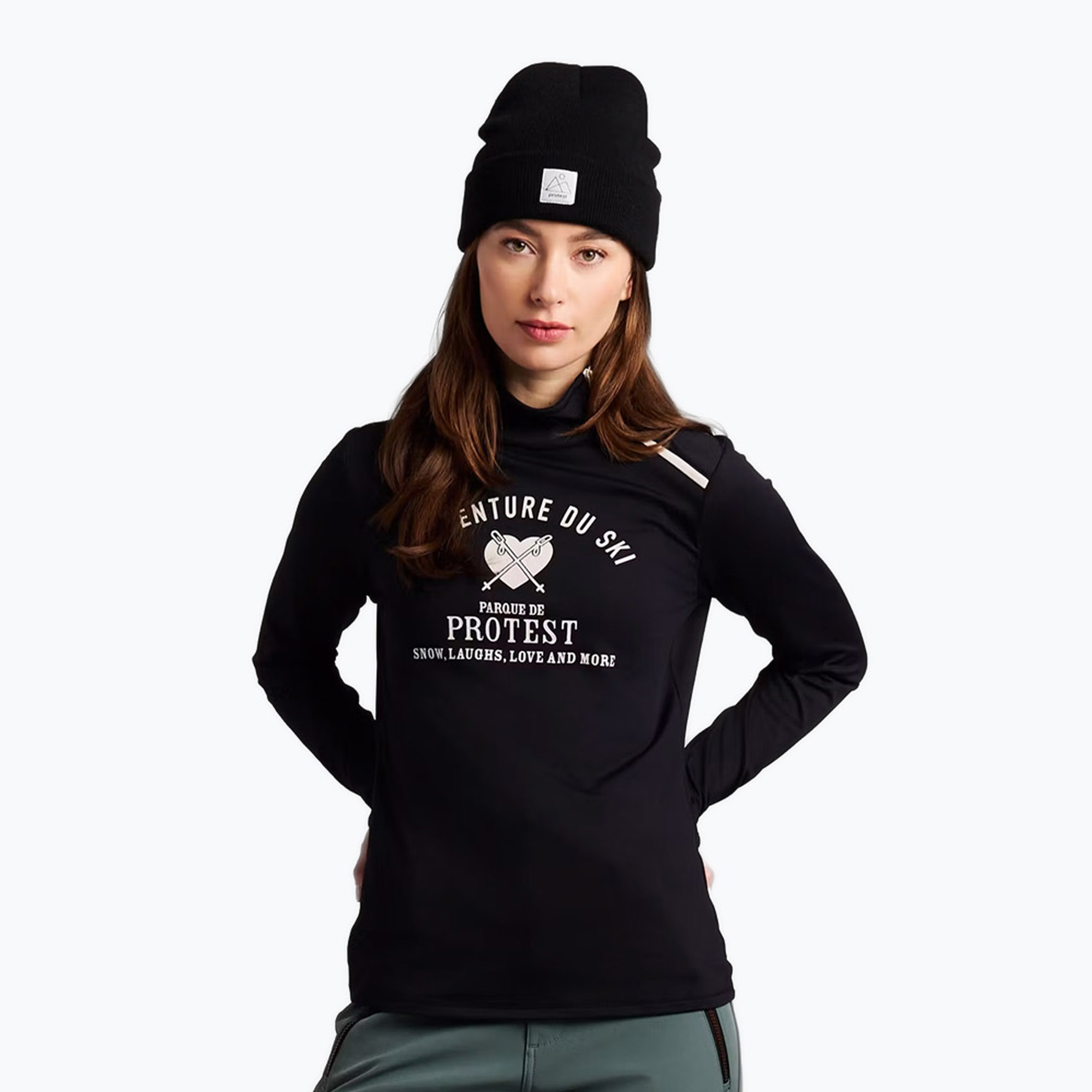 Longsleeve damski Protest PRTHolker Active true black | WYSYŁKA W 24H | 30 DNI NA ZWROT