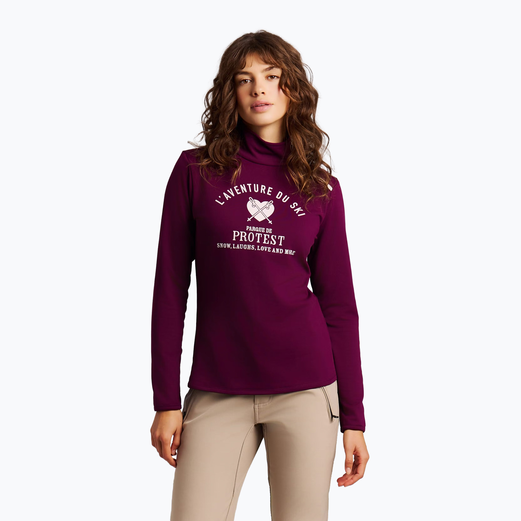 Longsleeve damski Protest PRTHolker Active current purple | WYSYŁKA W 24H | 30 DNI NA ZWROT