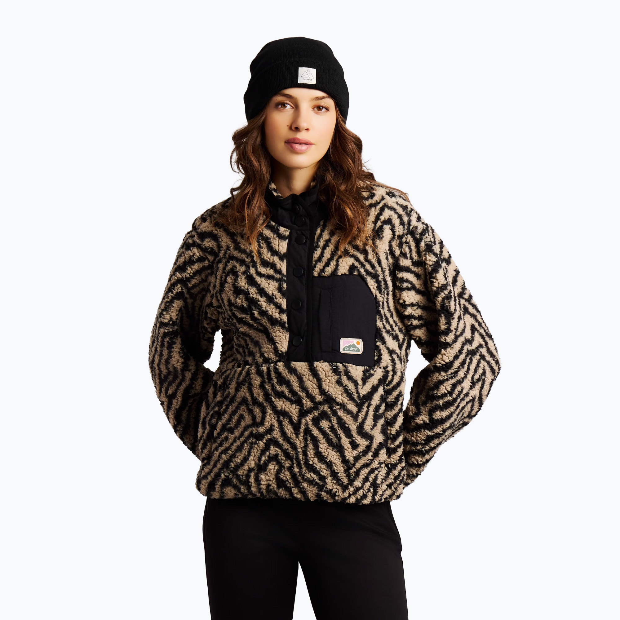 Bluza polarowa damska Protest PRTJosey 1/4 Button bamboobeige | WYSYŁKA W 24H | 30 DNI NA ZWROT