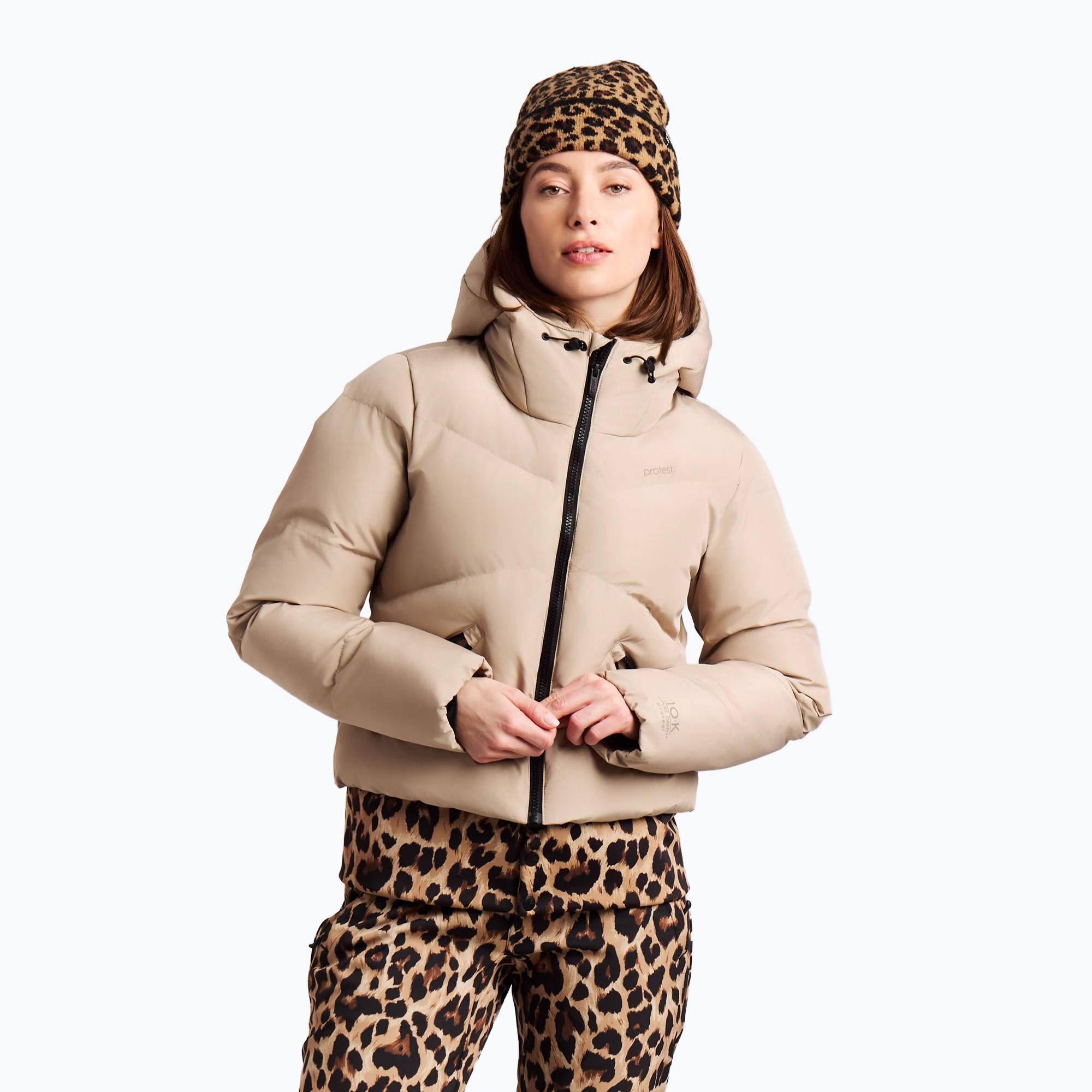 Дамско сноуборд яке Protest PRTPreppydos Zipshift bamboobeige