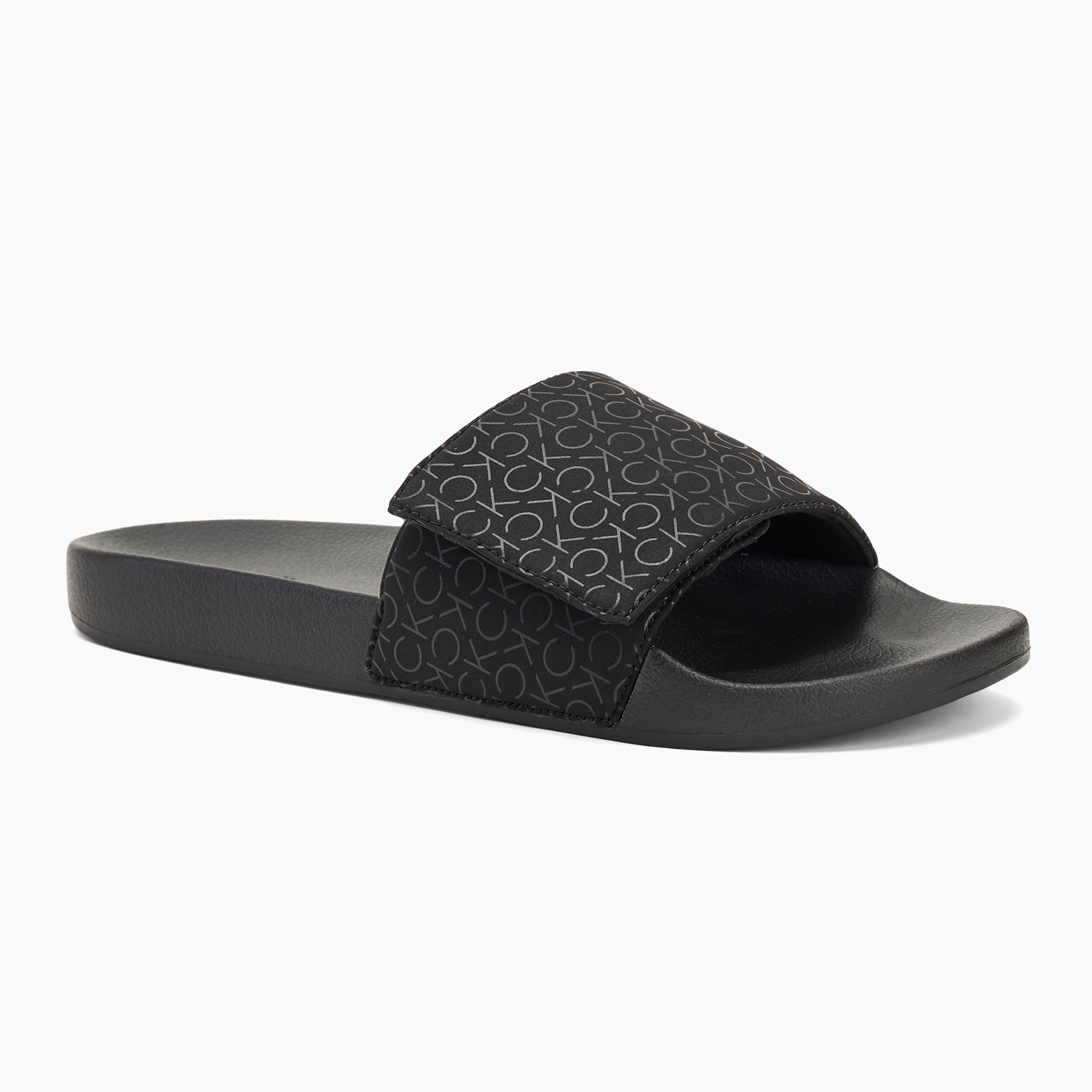 Klapki męskie Calvin Klein HM0HM01671 Pool Slide Mono black mono 