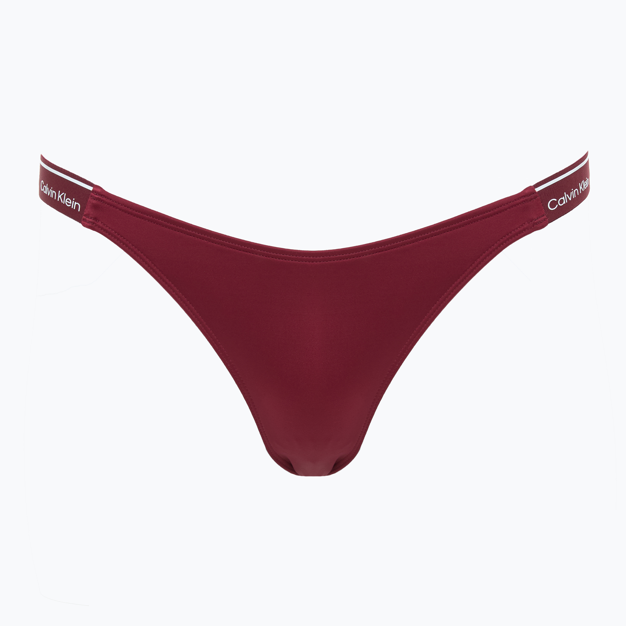 Долнище на бански костюм Calvin Klein KW0KW02732 Curved Delta Bikini plum glaze