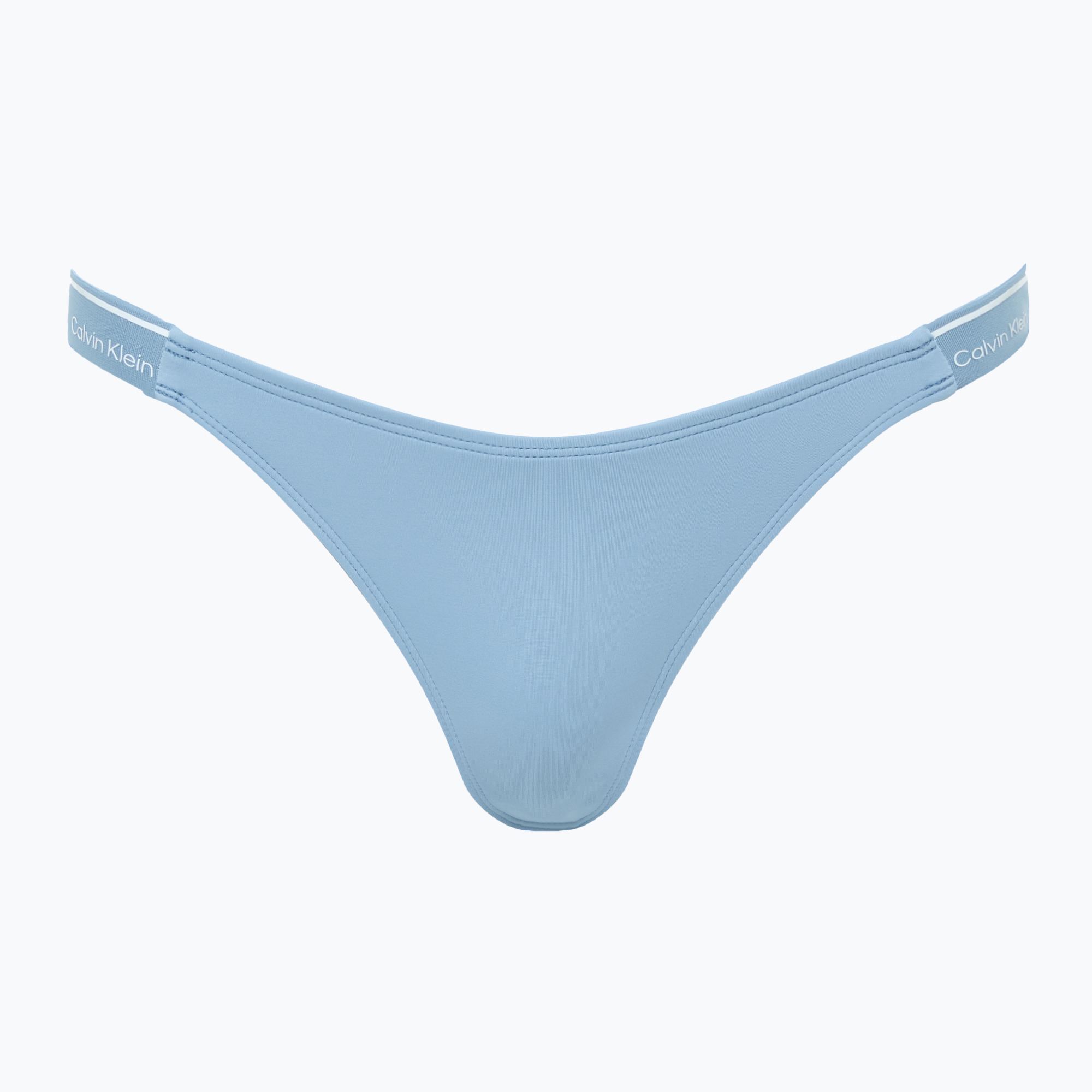 Долнища на бански костюми Calvin Klein KW0KW02732 Curved Delta Bikini faded denim