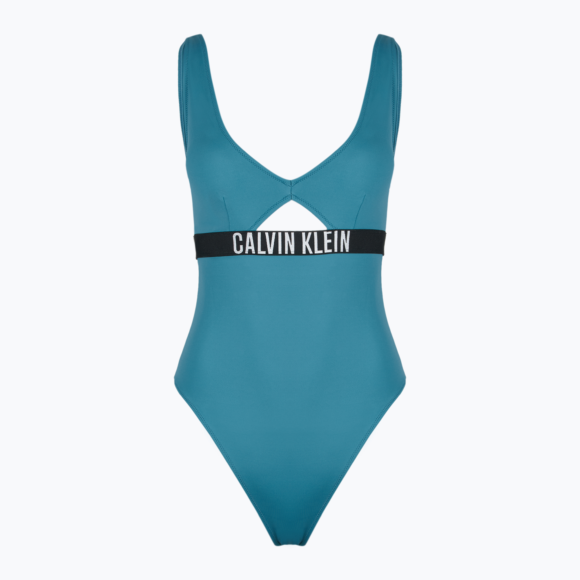 Дамски бански костюм Calvin Klein KW0KW02746 Intense Power One Piece Fashion Fit storm blue
