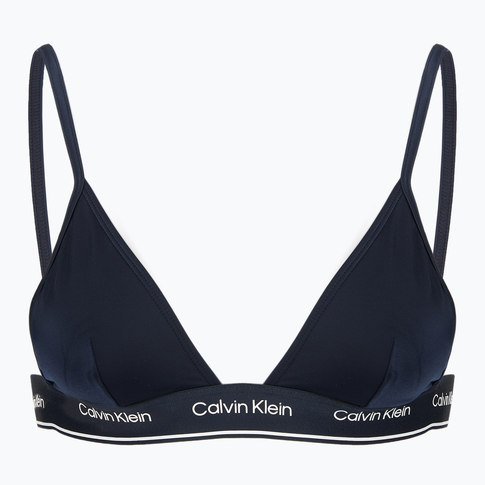 Горна част на бански костюм Calvin Klein Triangle-RP тъмен сапфир