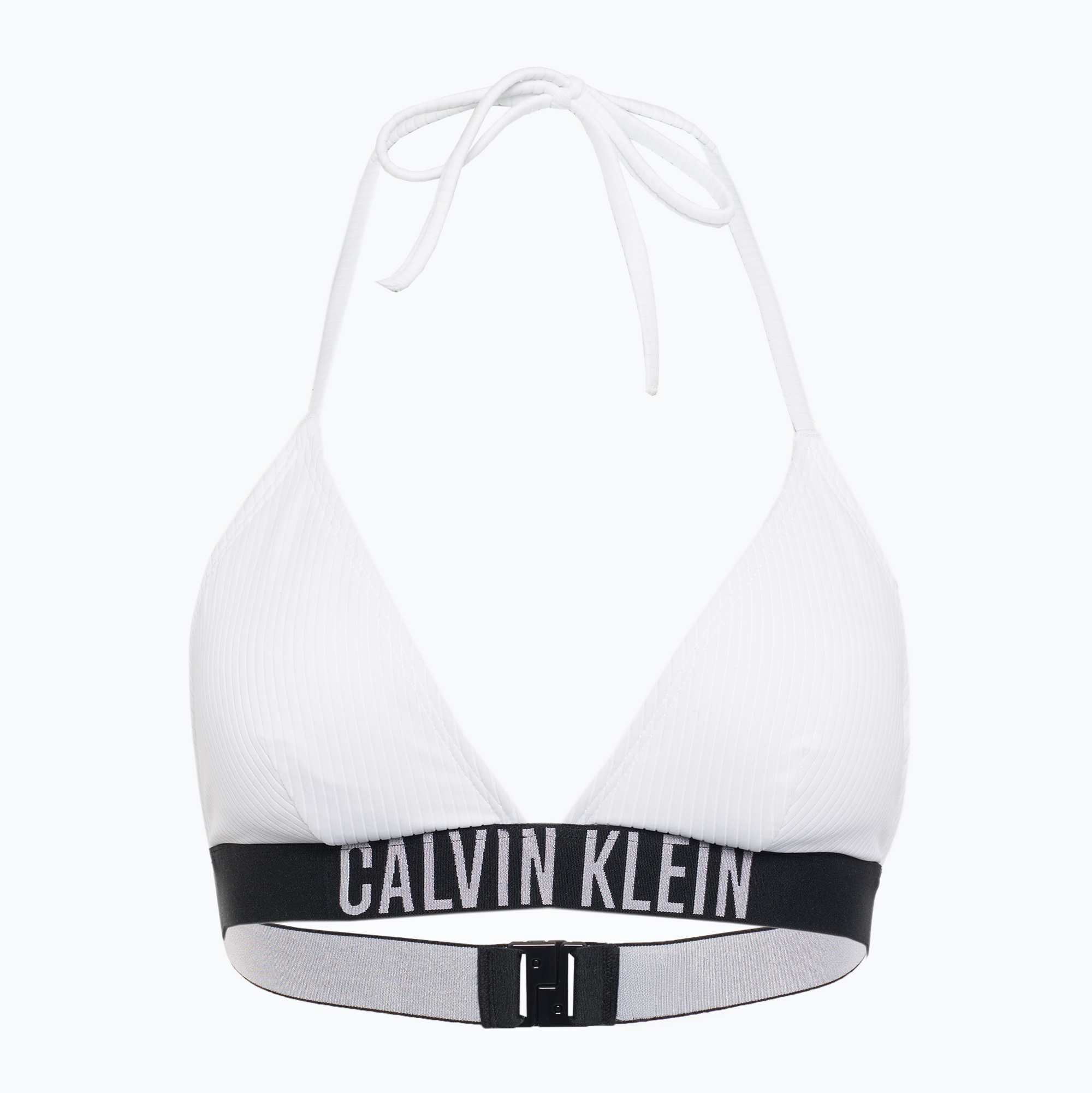Горнище на бански костюм Calvin Klein KW0KW02750 Intense Power Rib Triangle-RP brilliant white