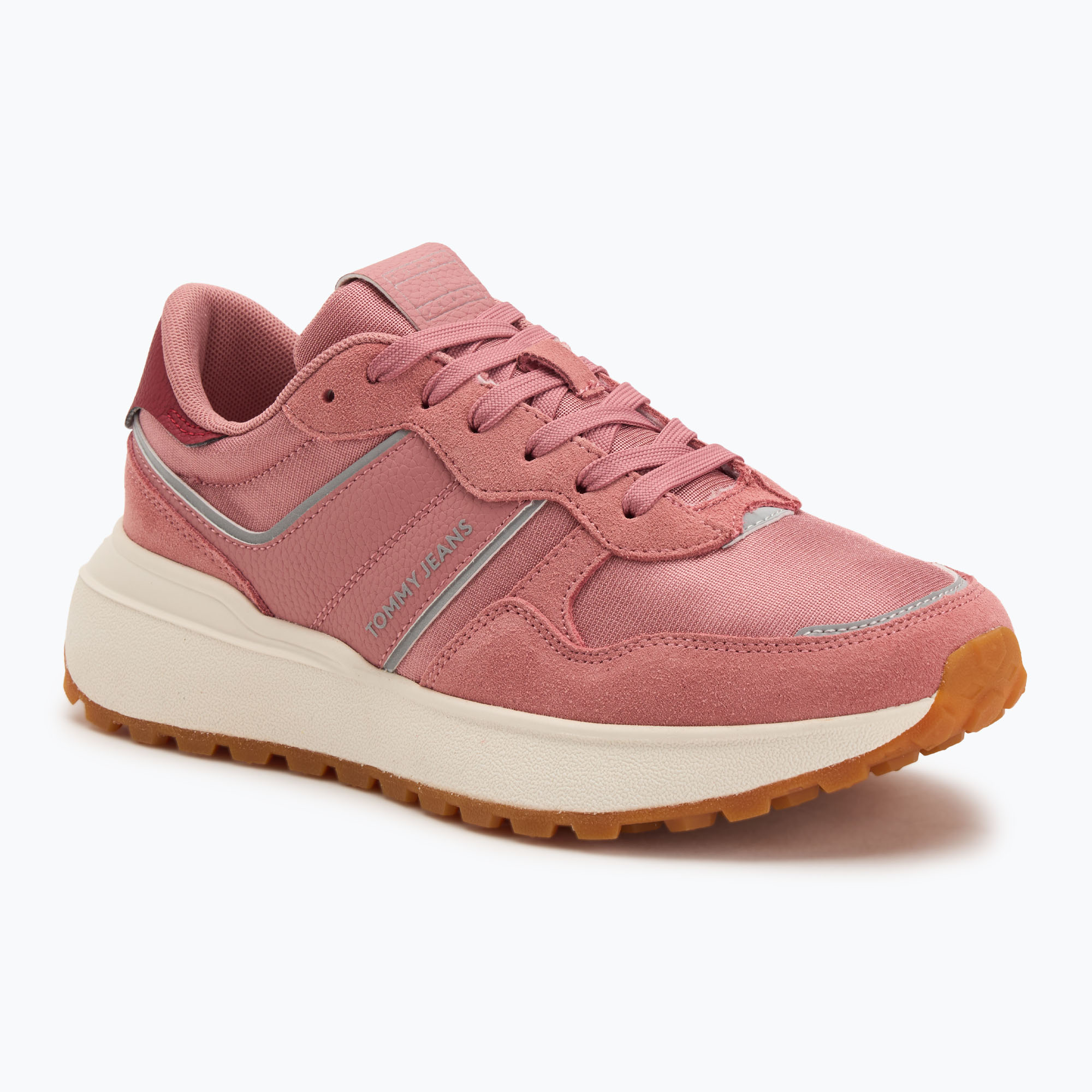 Buty damskie Tommy Jeans Cleated Runner tahiti berry 