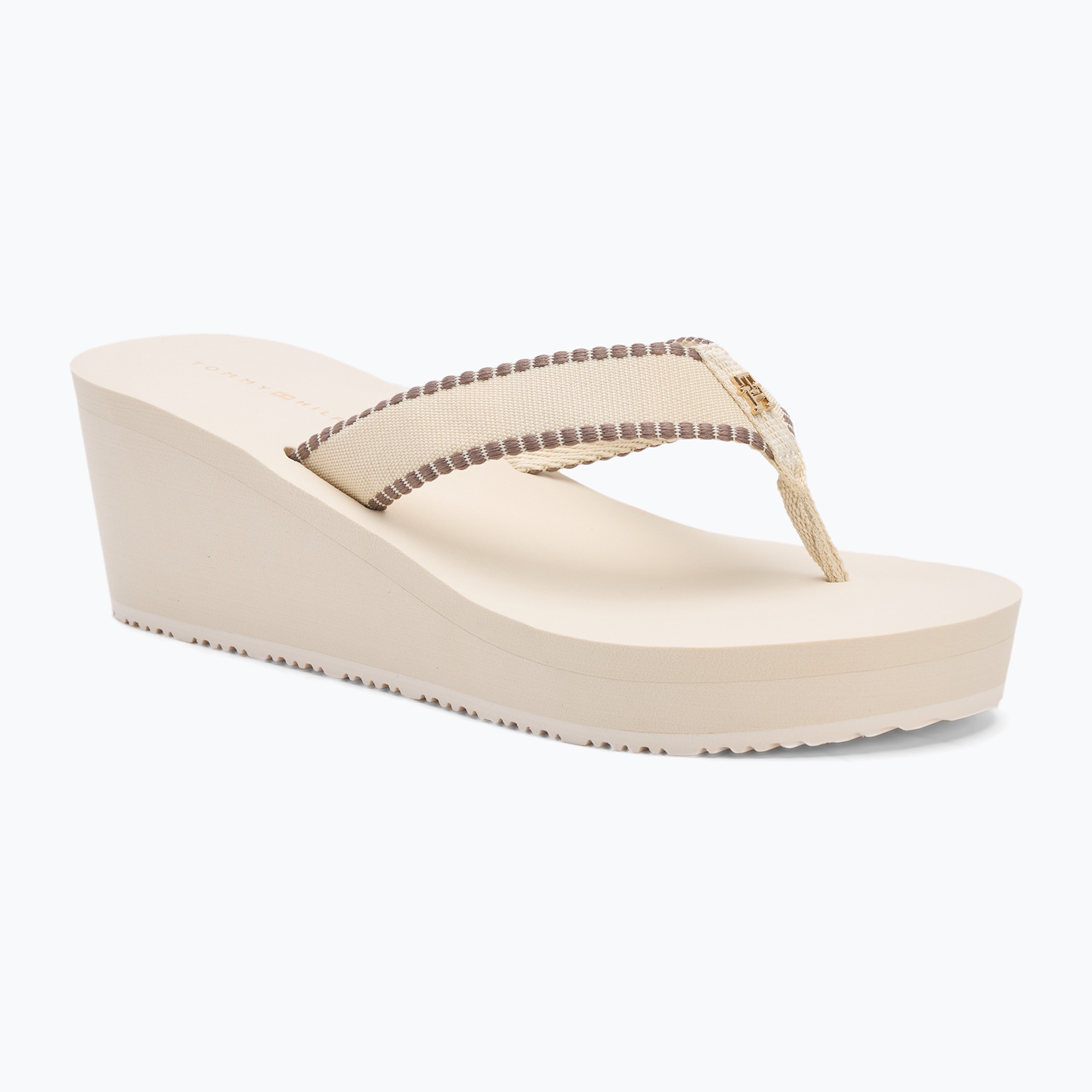 Japonki damskie Tommy Hilfiger Wedge Beach Sandal muslin 
