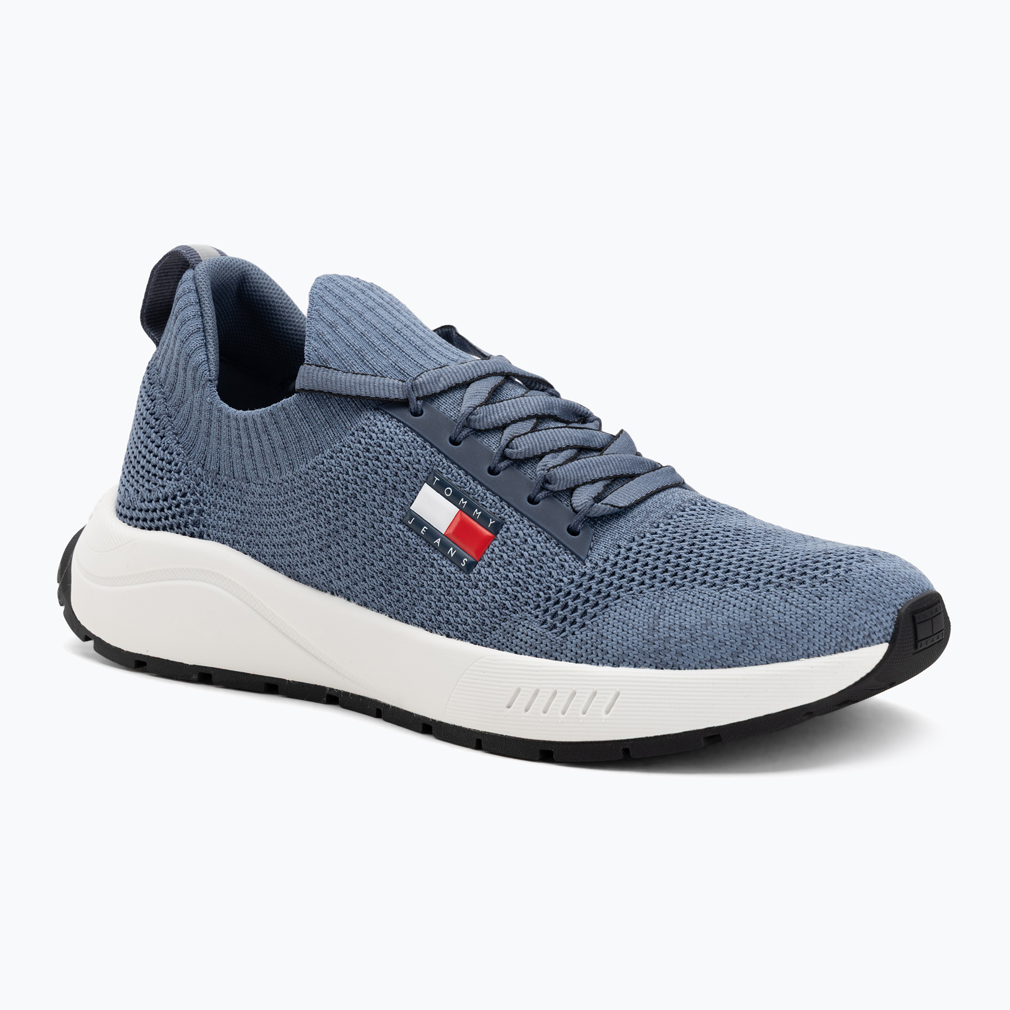Buty męskie Tommy Jeans Runner Knitted blue moment 