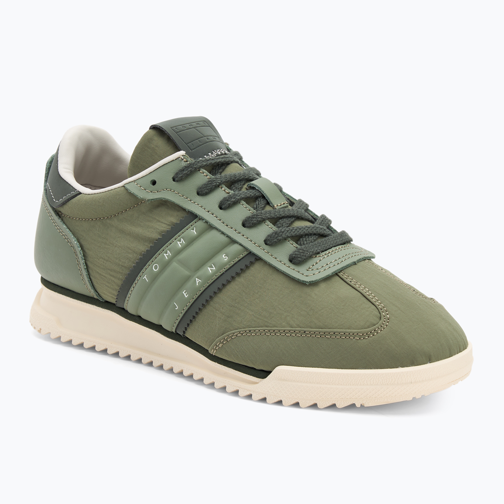 Buty męskie Tommy Jeans Runner Cleated Mix Material aruba green 