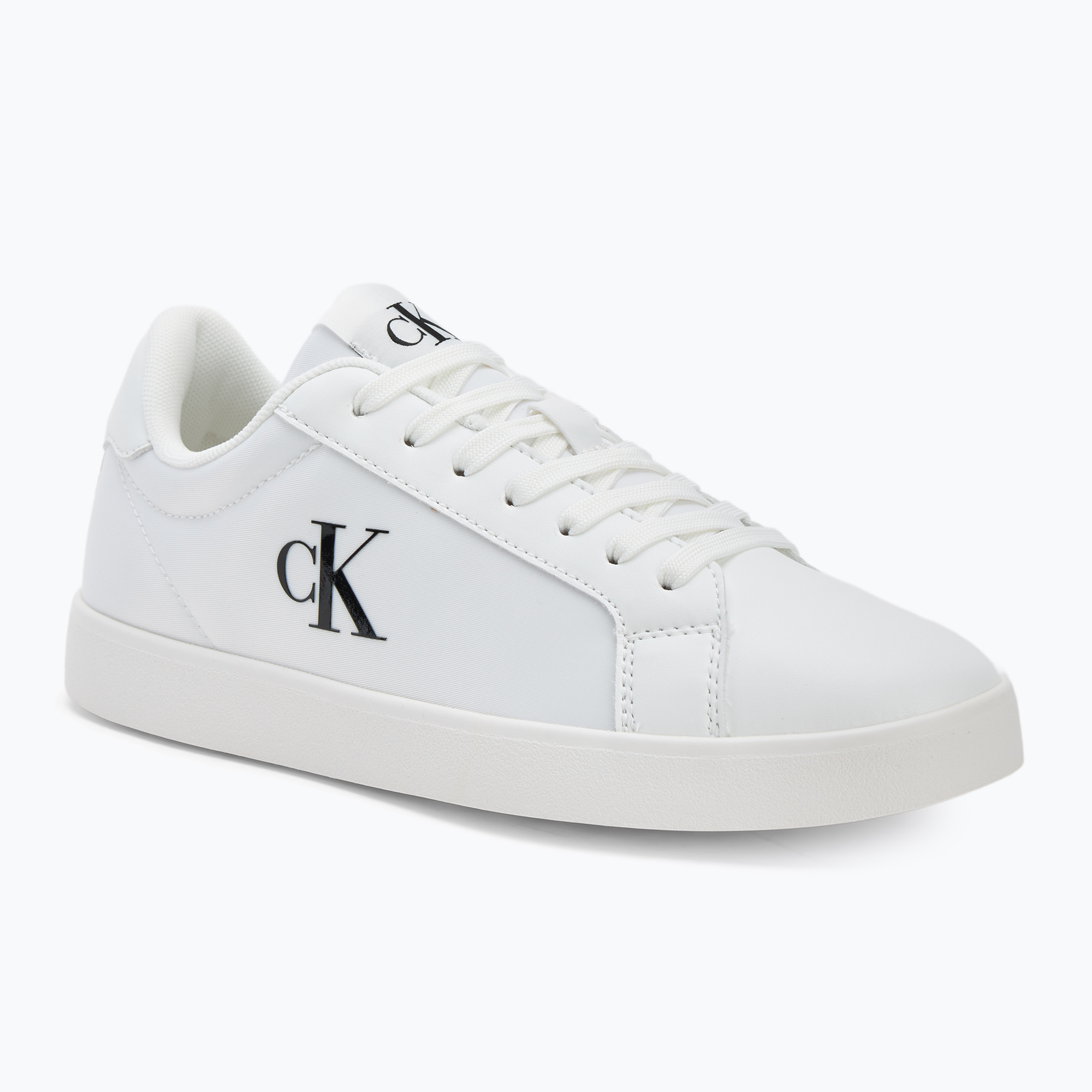 Buty damskie Calvin Klein YW0YW01781 3 Cupsole Laceup PU MG bright white 