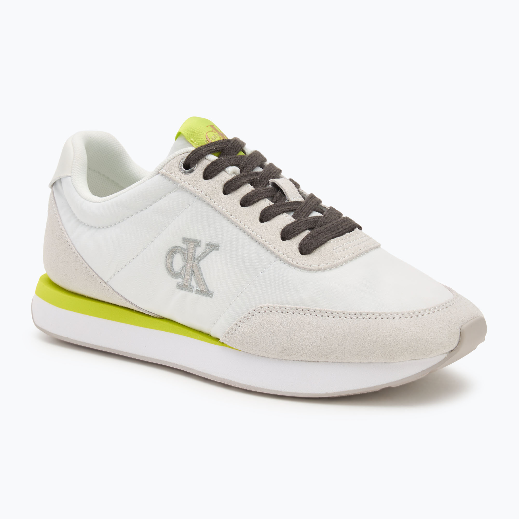 Buty damskie Calvin Klein YW0YW01990 Retro Runner Lace Up Nylon MG white/evening primrose/lily white 