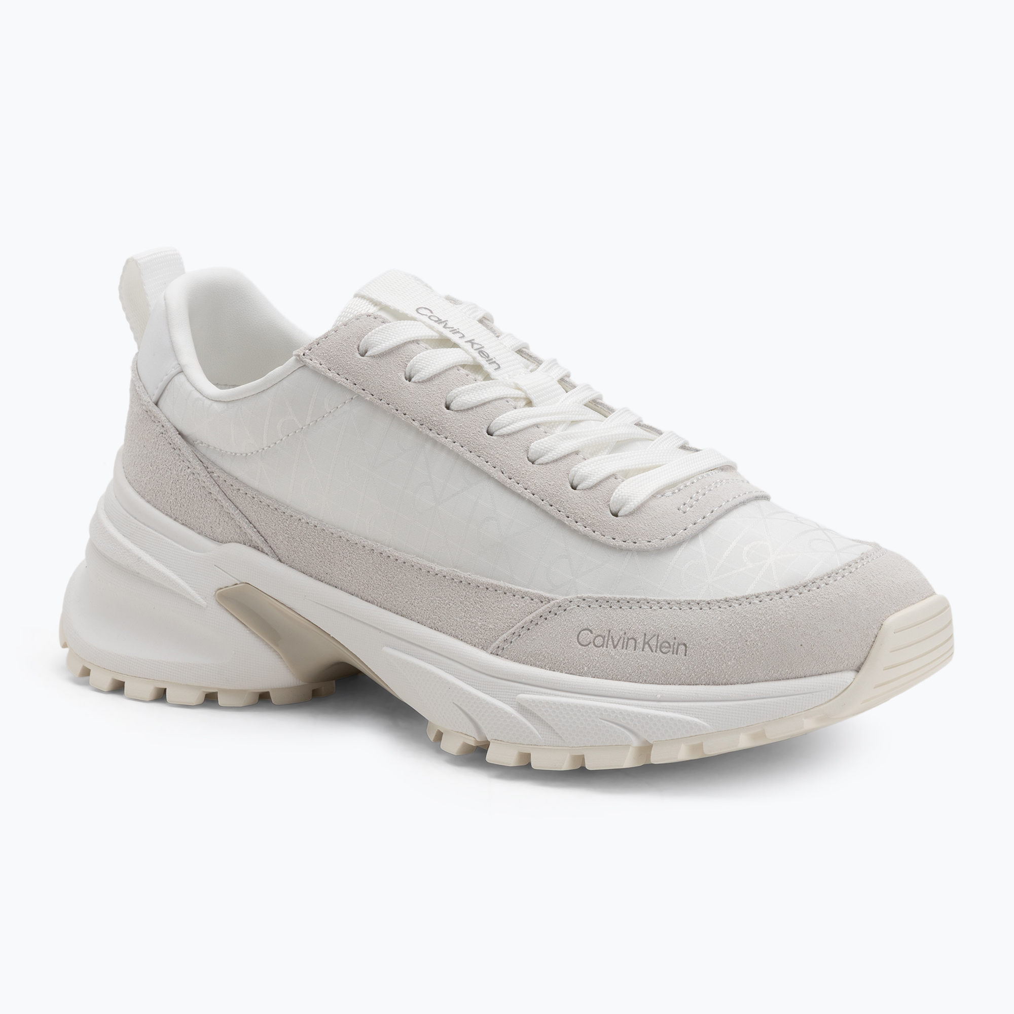 Buty damskie Calvin Klein YW0YW01995 Hike Runner Casual Ny-Su AOP WN white/marshmallow/feather gray 
