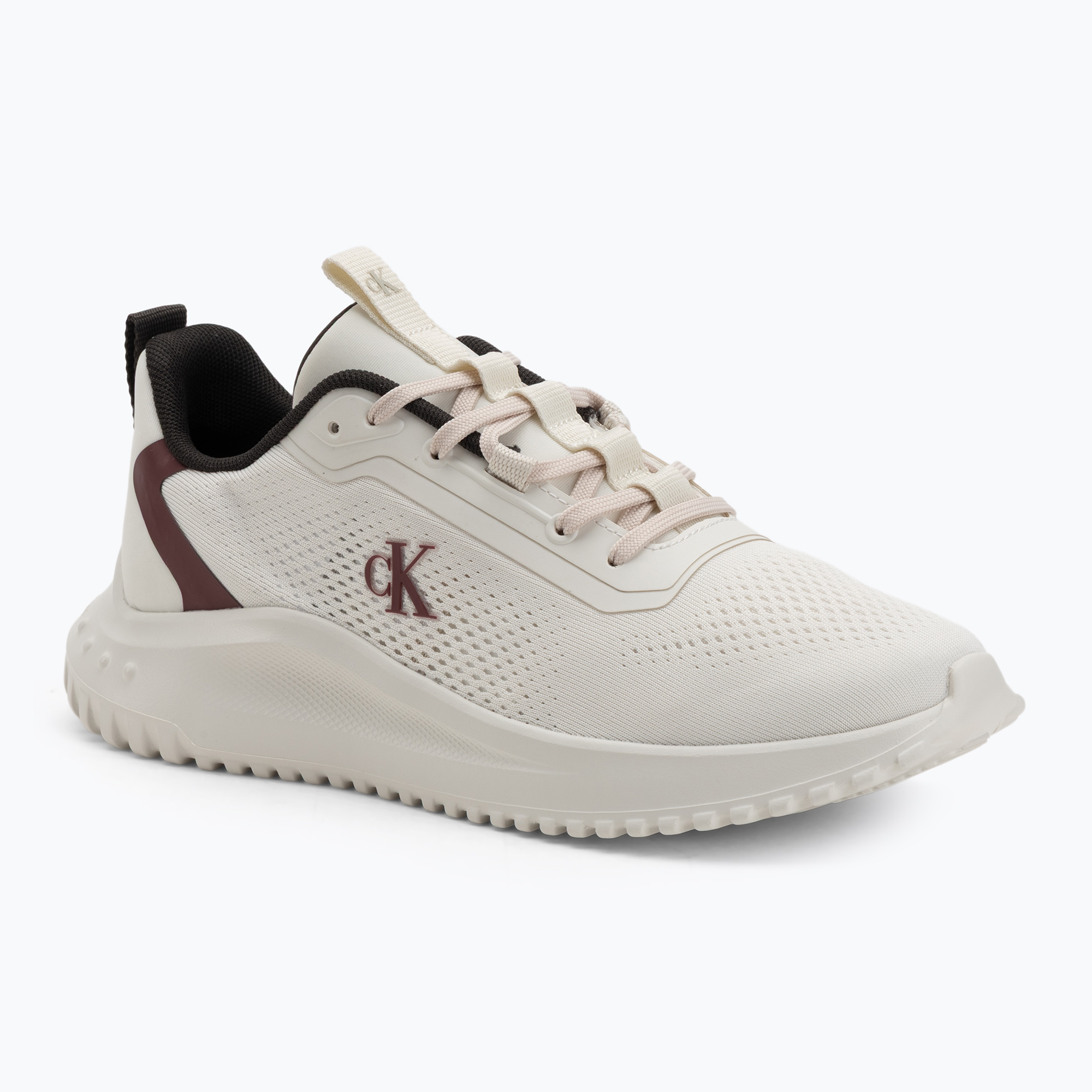 Buty damskie Calvin Klein YW0YW01992 Eva Runner Drawstring Mix MG lily white/beluga/new maroon 