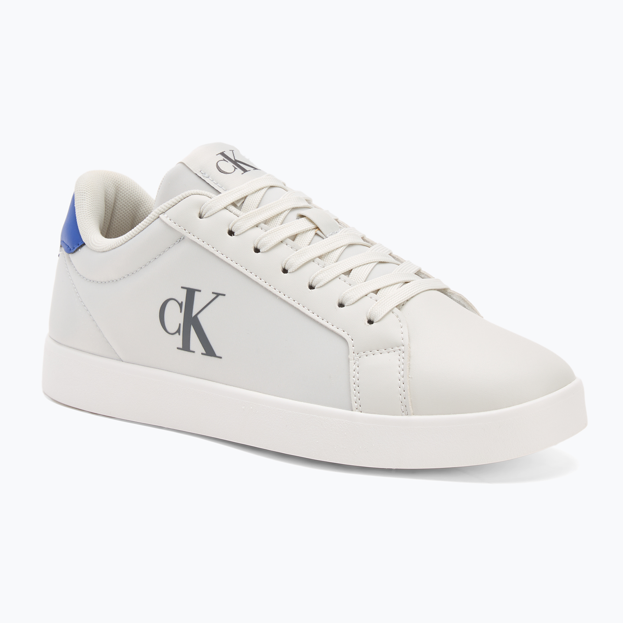Buty męskie Calvin Klein YM0YM01213 3 Cupsole PU lily white/purple blue 