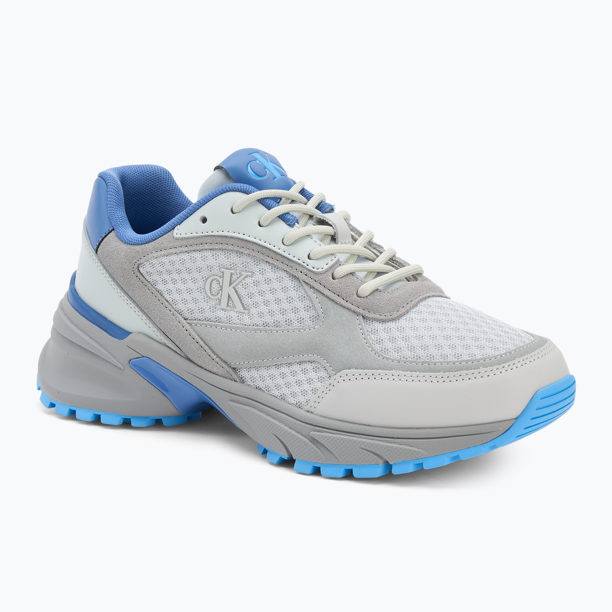 Buty męskie Calvin Klein YM0YM01379 Hike Runner Mesh MIX oyster mushroom/grey/palest blue 