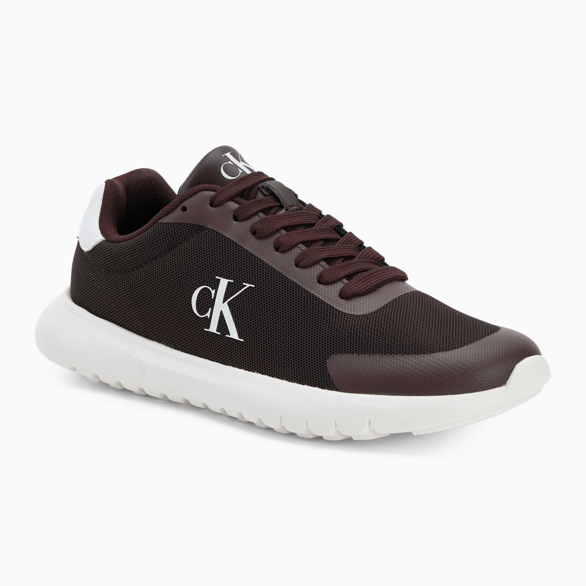 Buty damskie Calvin Klein YW0YW01750 3 Eva Runner Mesh MG brown out/green haze 