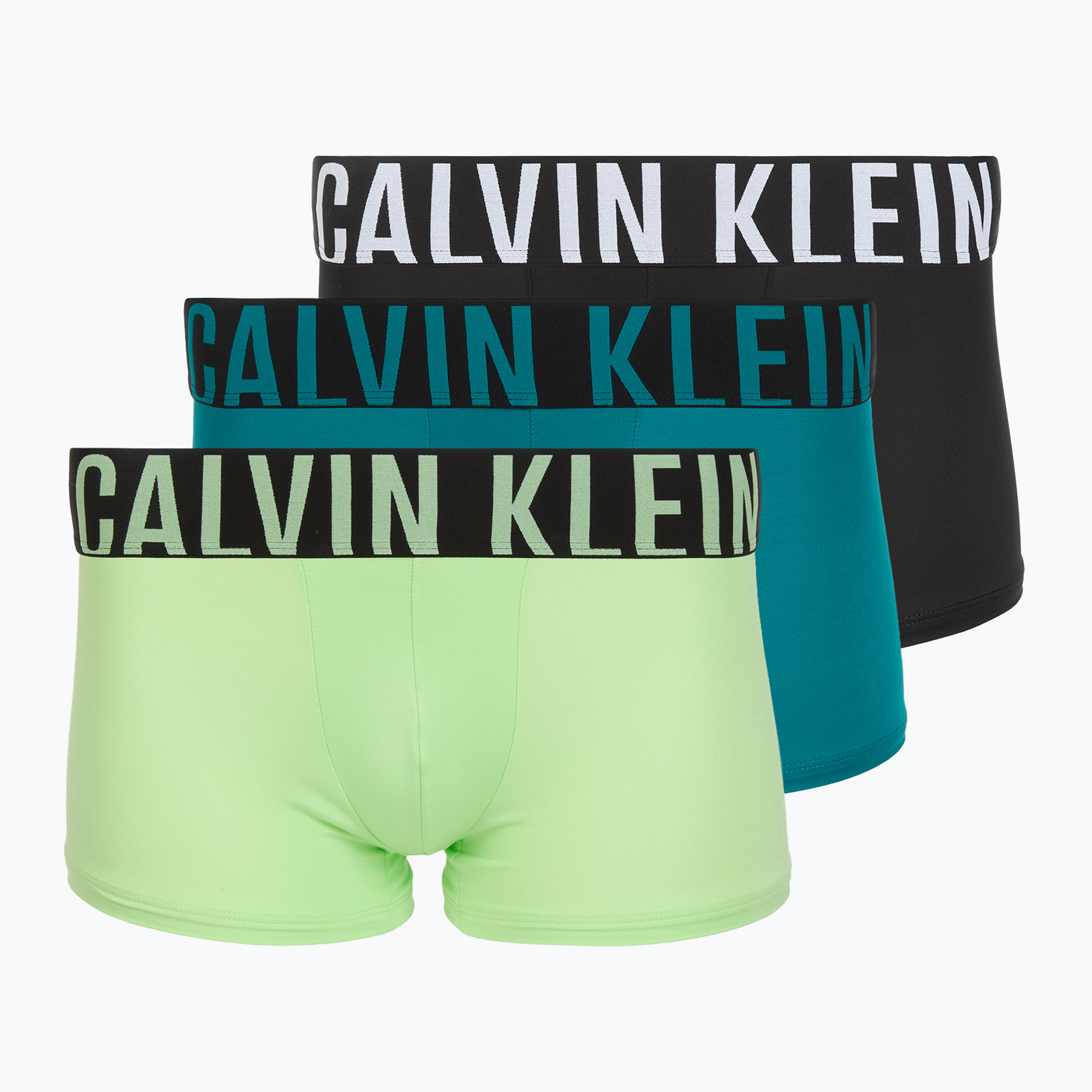 Bokserki Calvin Klein 000NB3775A Trunk 3 pary black/teal breeze/forest freeze 