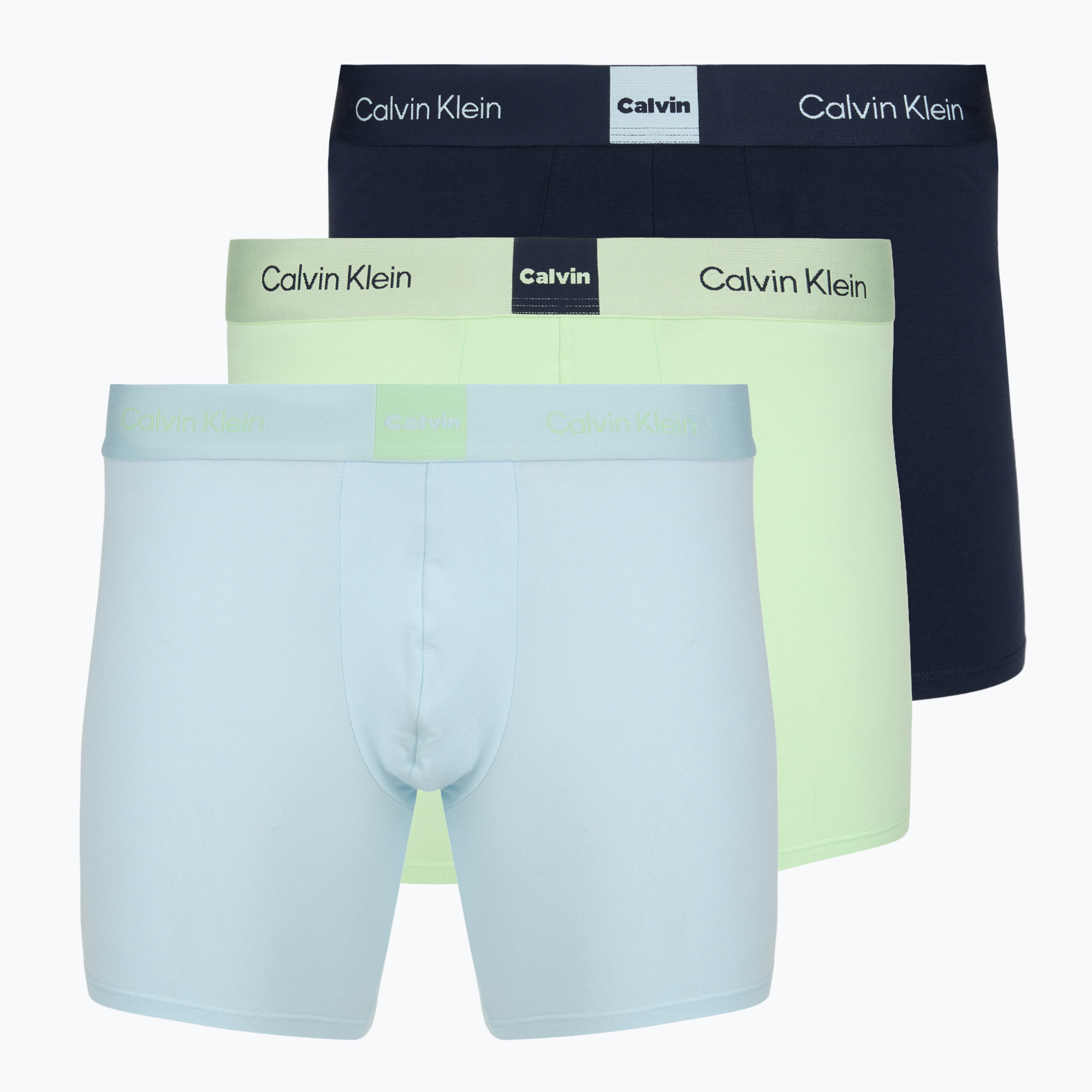 Bokserki Calvin Klein LV00NB4477 Brief 3 pary patina green/shoreline/airidescenty blue 