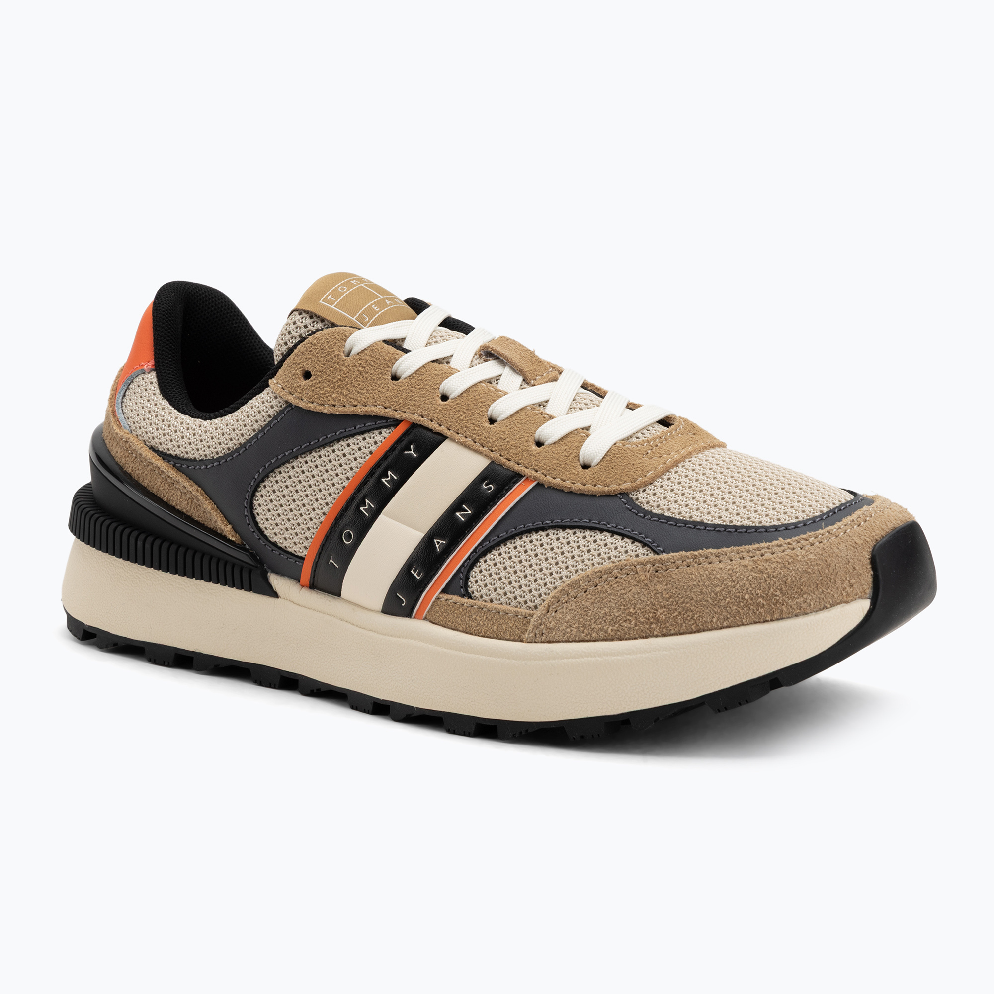 Buty męskie Tommy Jeans TJM Technical Runner Ess dark dune 