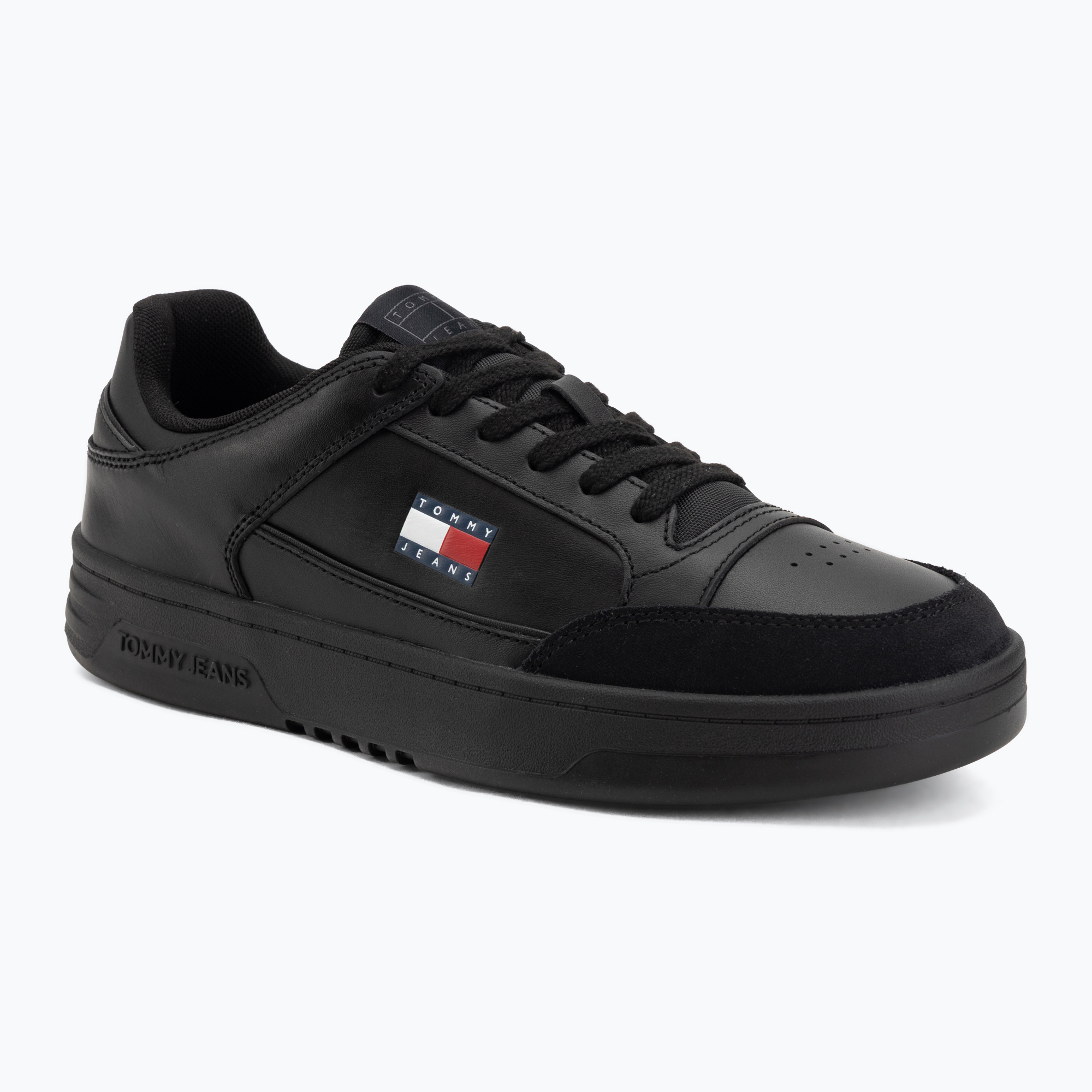 Buty męskie Tommy Jeans Cupsole Leather black 