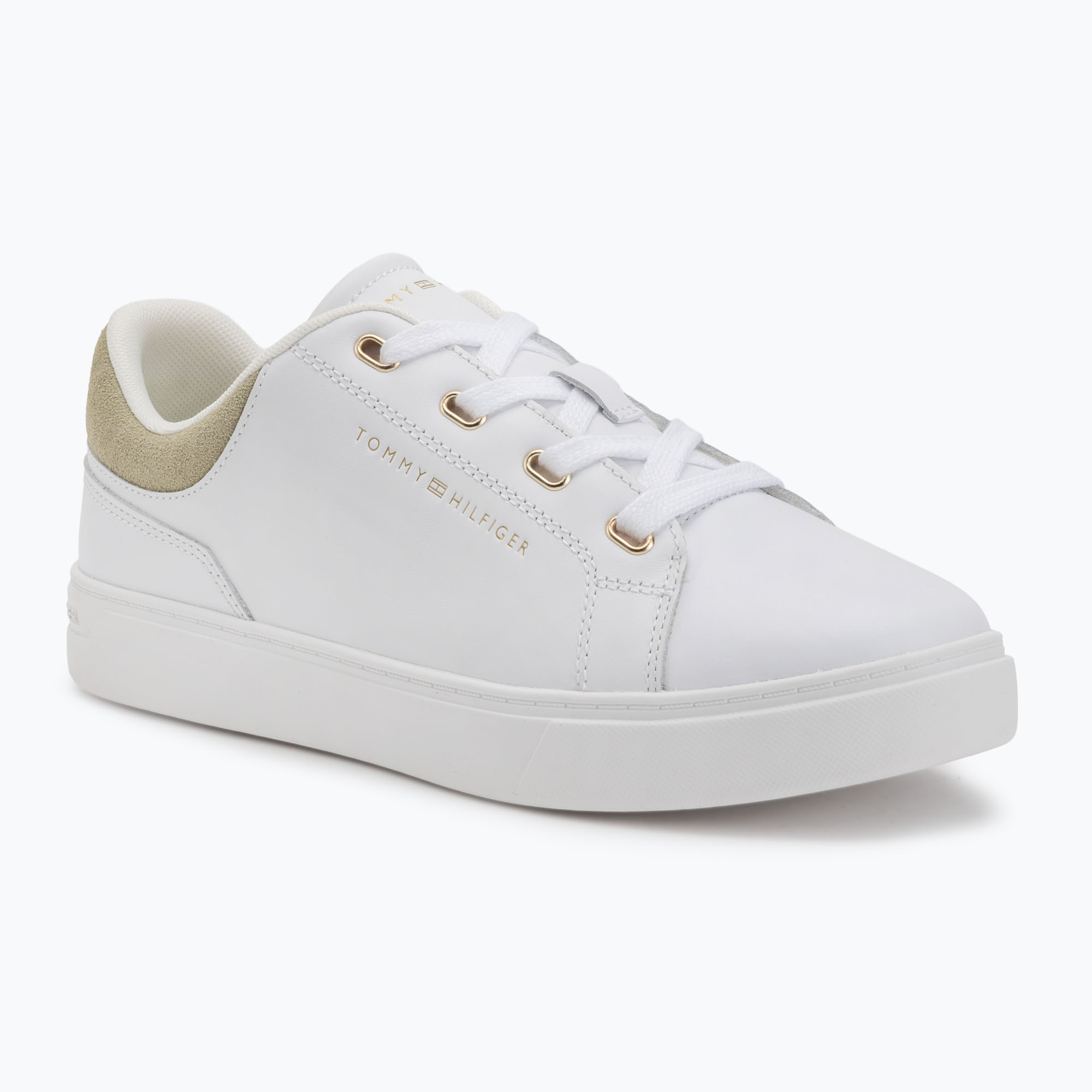 Buty damskie Tommy Hilfiger Casual Cupsole white/earth sage