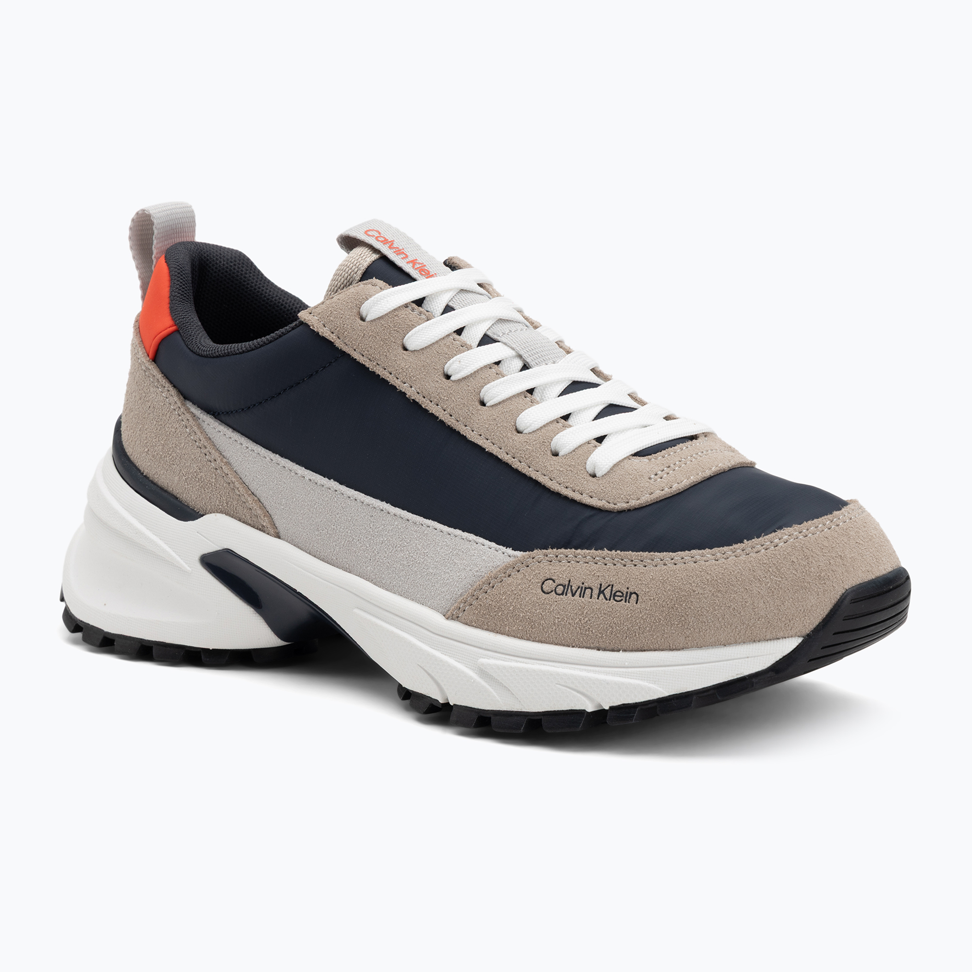 Buty męskie Calvin Klein YM0YM01459 Hike Runner Casual desert taupe/navy/tomato cherry 