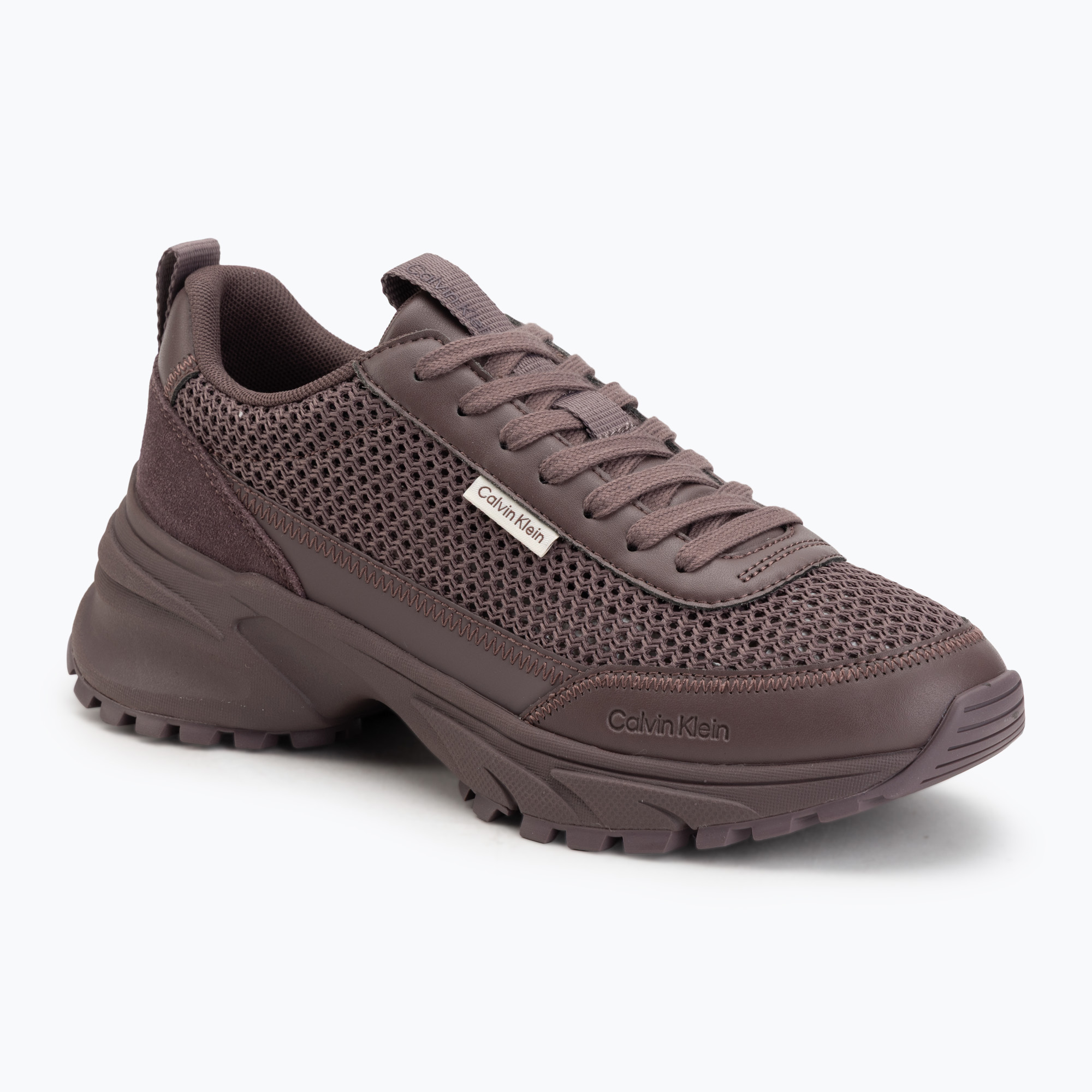 Buty damskie Calvin Klein HW0HW03000 Hike Runner Lup Lin Mesh peppercorn 