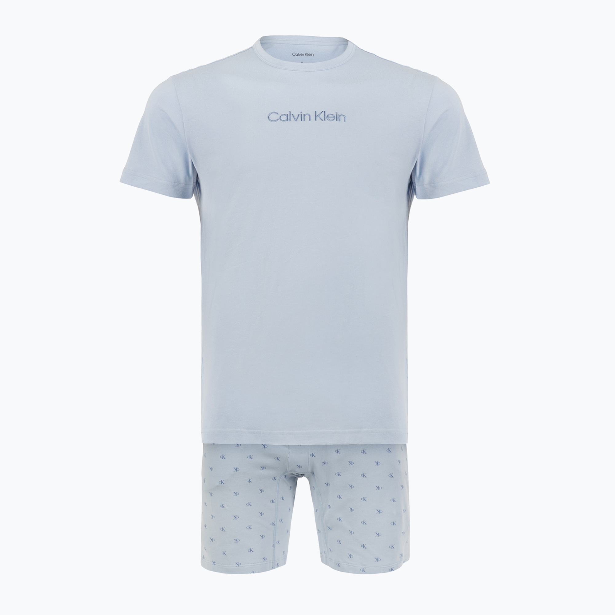 Piżama męska Calvin Klein LV00NM2900 breezy blue top w/diamond logo