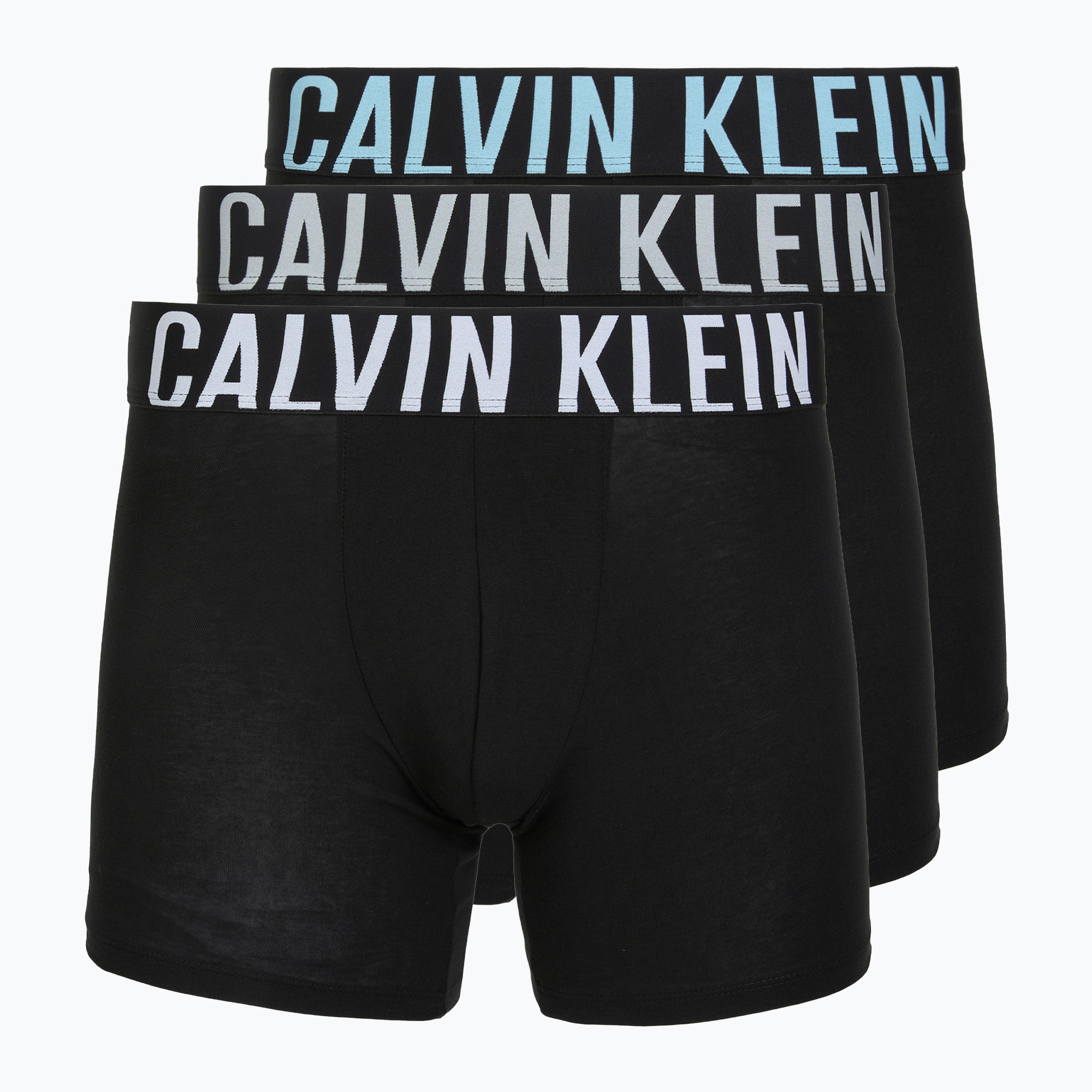 Боксерки Calvin Klein 000NB3609A Boxer Brief 3 чифта black w/harbor mist logo/black w