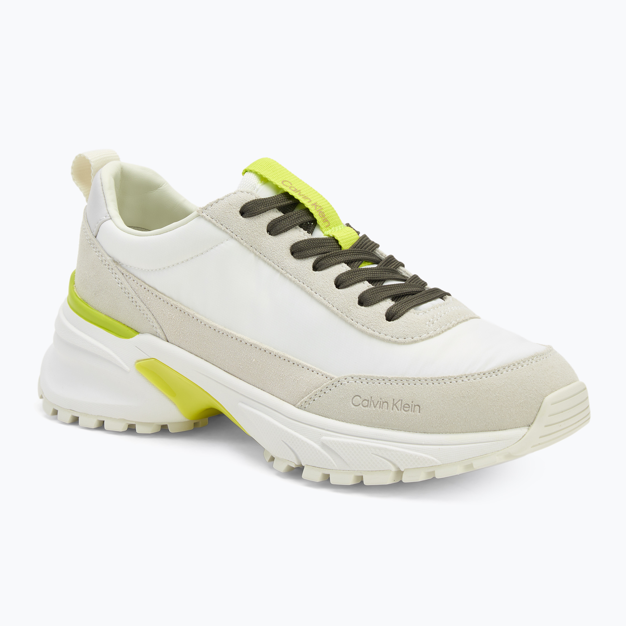 Buty damskie Calvin Klein YW0YW02075 Hike Runner MG Nylon Mix bright white/primrose/beluga 
