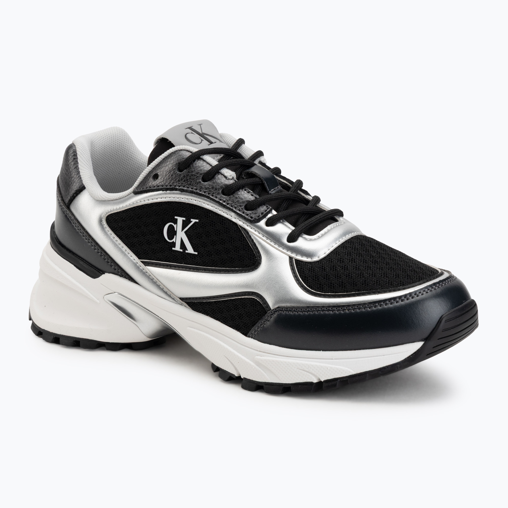 Buty męskie Calvin Klein YM0YM01402 Hike Runner Laceup Mesh Mix black/silver 