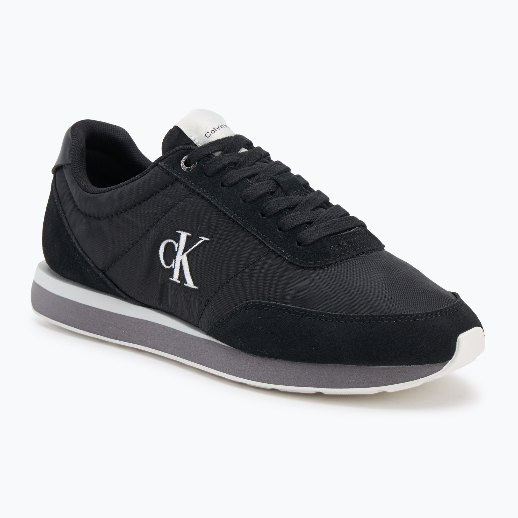 Buty męskie Calvin Klein YM0YM01361 Retro Runner Ess Mix Mat  black/stormfront/vaporous white 