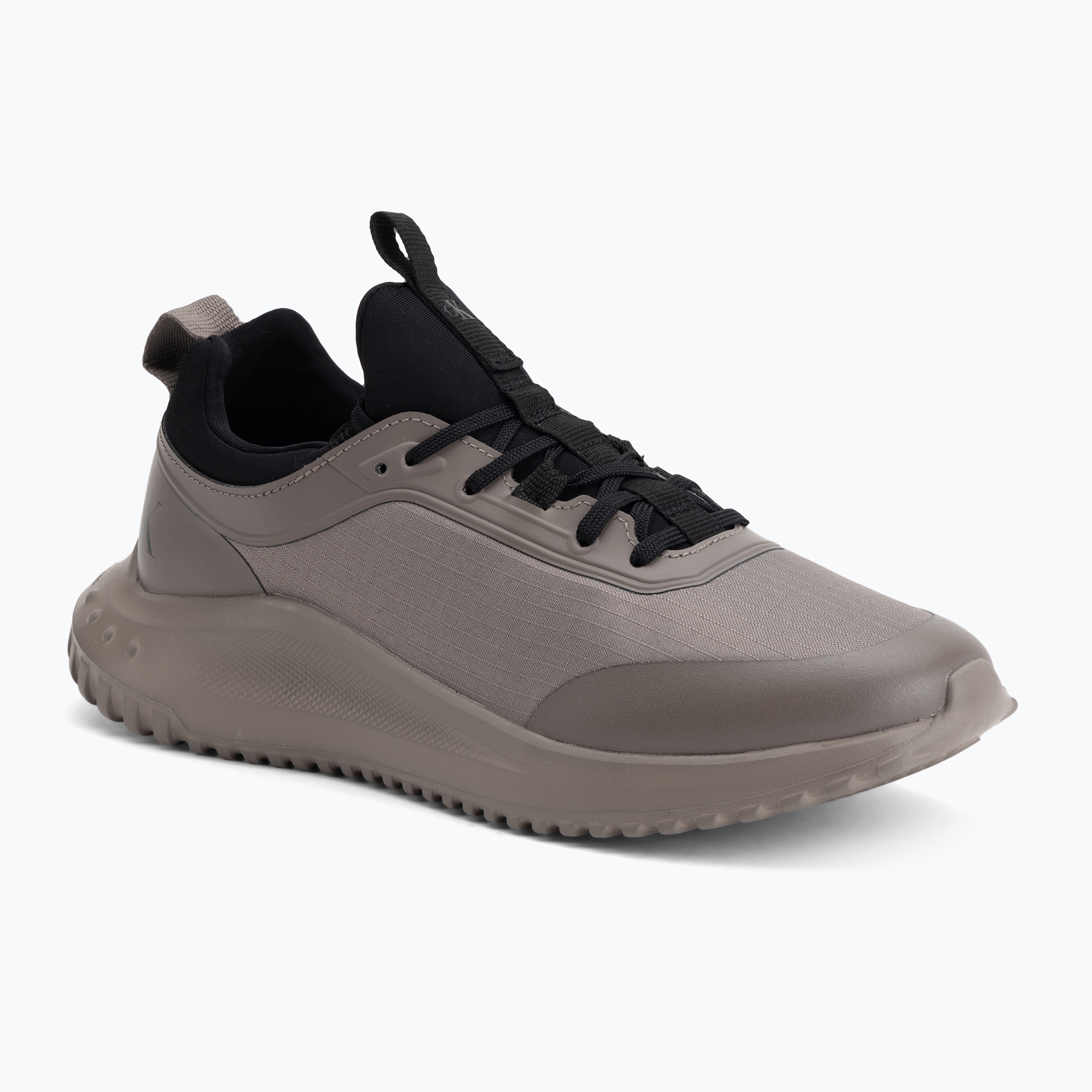 Buty męskie Calvin Klein YM0YM01443 Eva Runner Laceup Sock Mat Mix taupe smog/black 