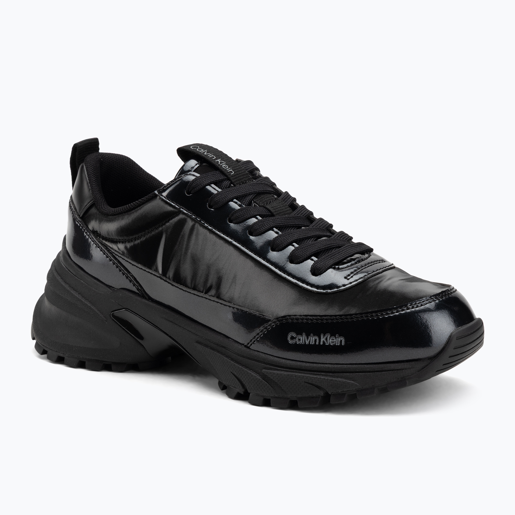 Buty damskie Calvin Klein YW0YW02043 Hike Runner Lace Up Pearl Nylon triple black 