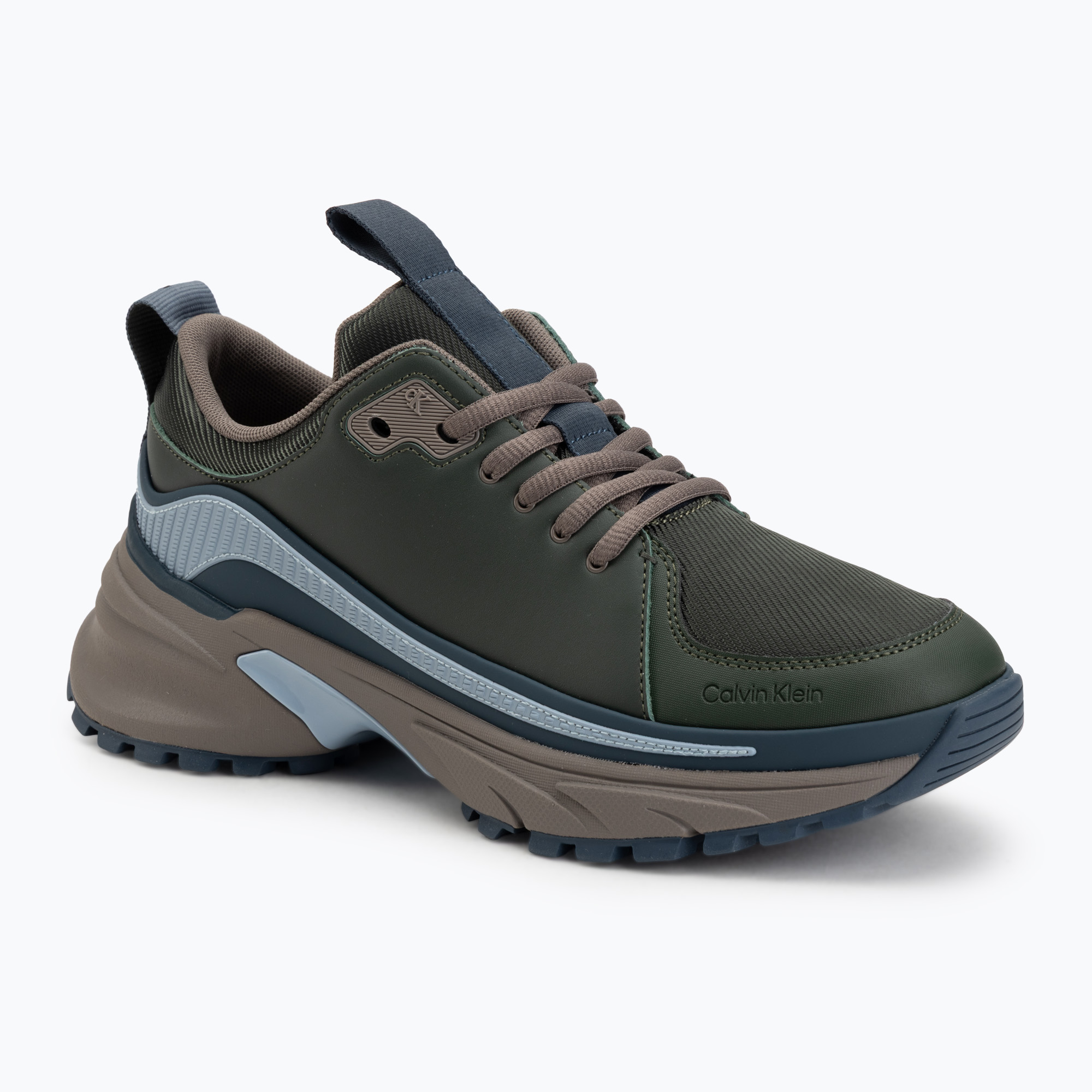 Buty męskie Calvin Klein YM0YM01417 Hike Runner Laceup Tech Mix thym/taupe smog 