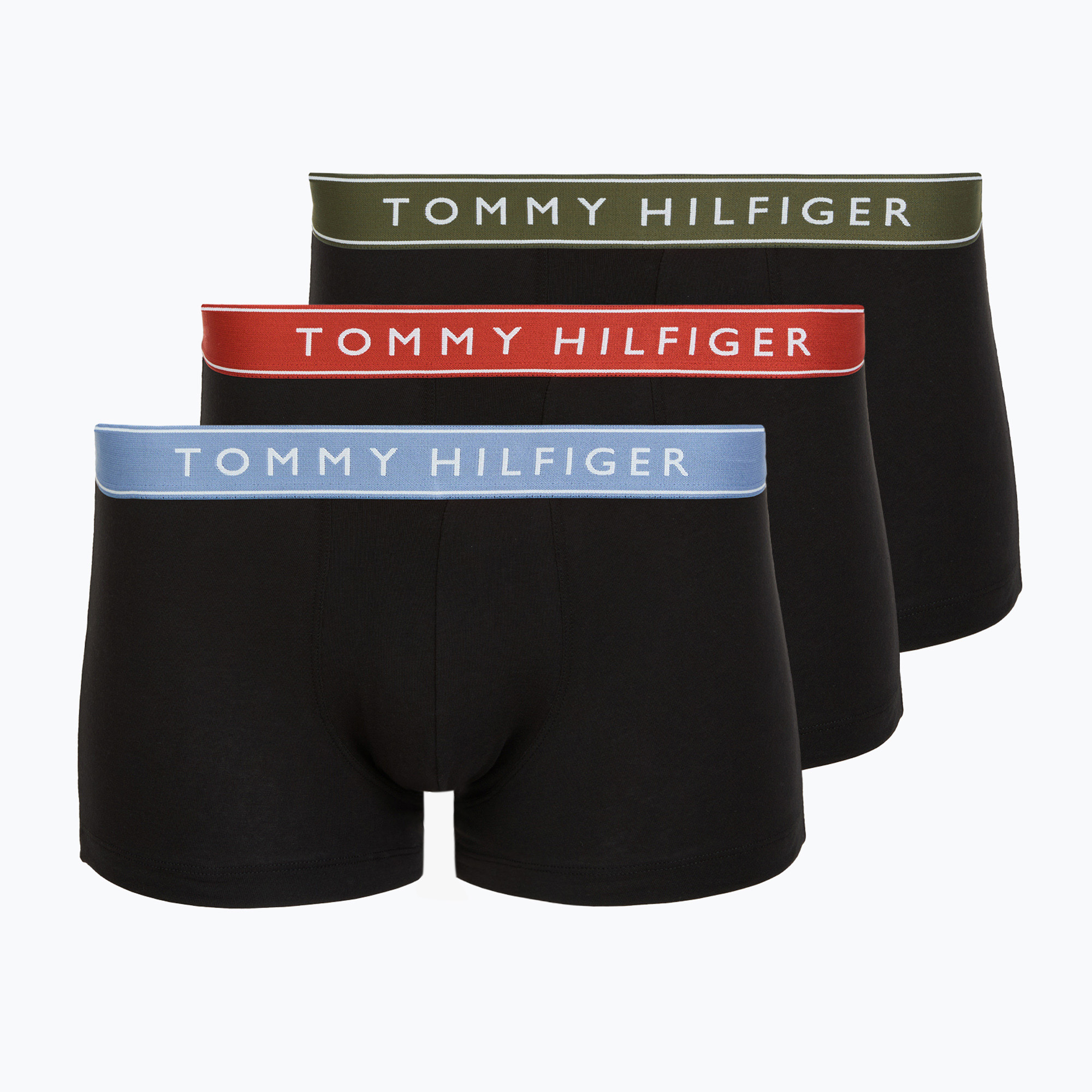 Боксерки Tommy Hilfiger Trunk WB 3 pairs brick blue/terra red/army green