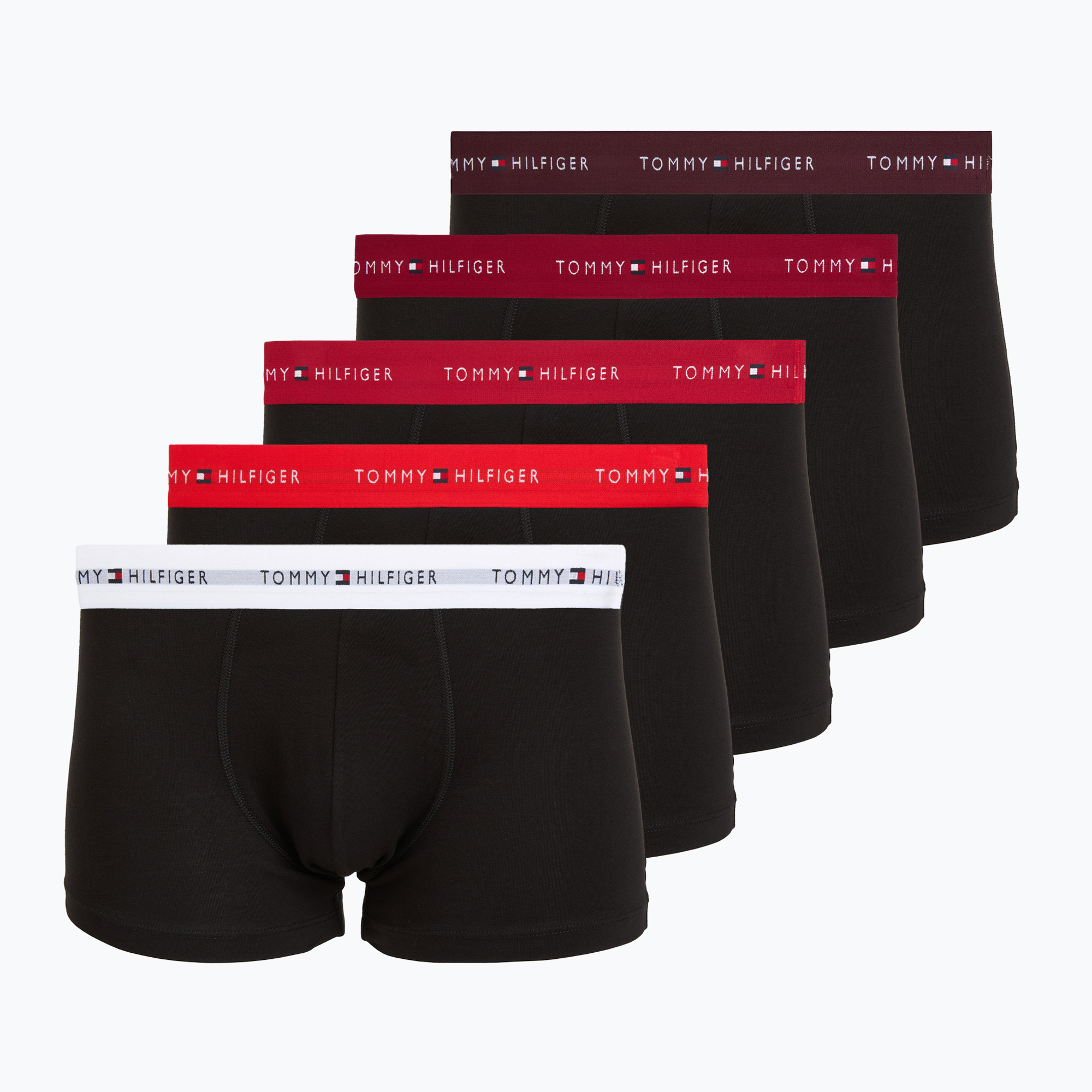 Bokserki męskie Tommy Hilfiger Trunk WB 5 par rs ju/fr rd/md mr/white/dp brg 